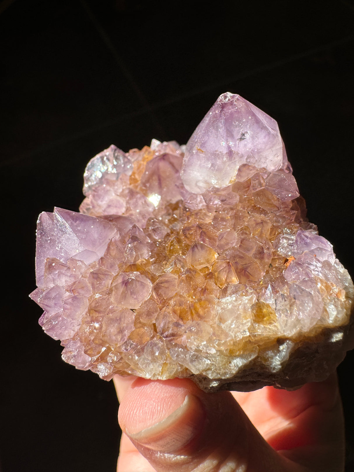 Deep Purple Spirit Quartz Cluster