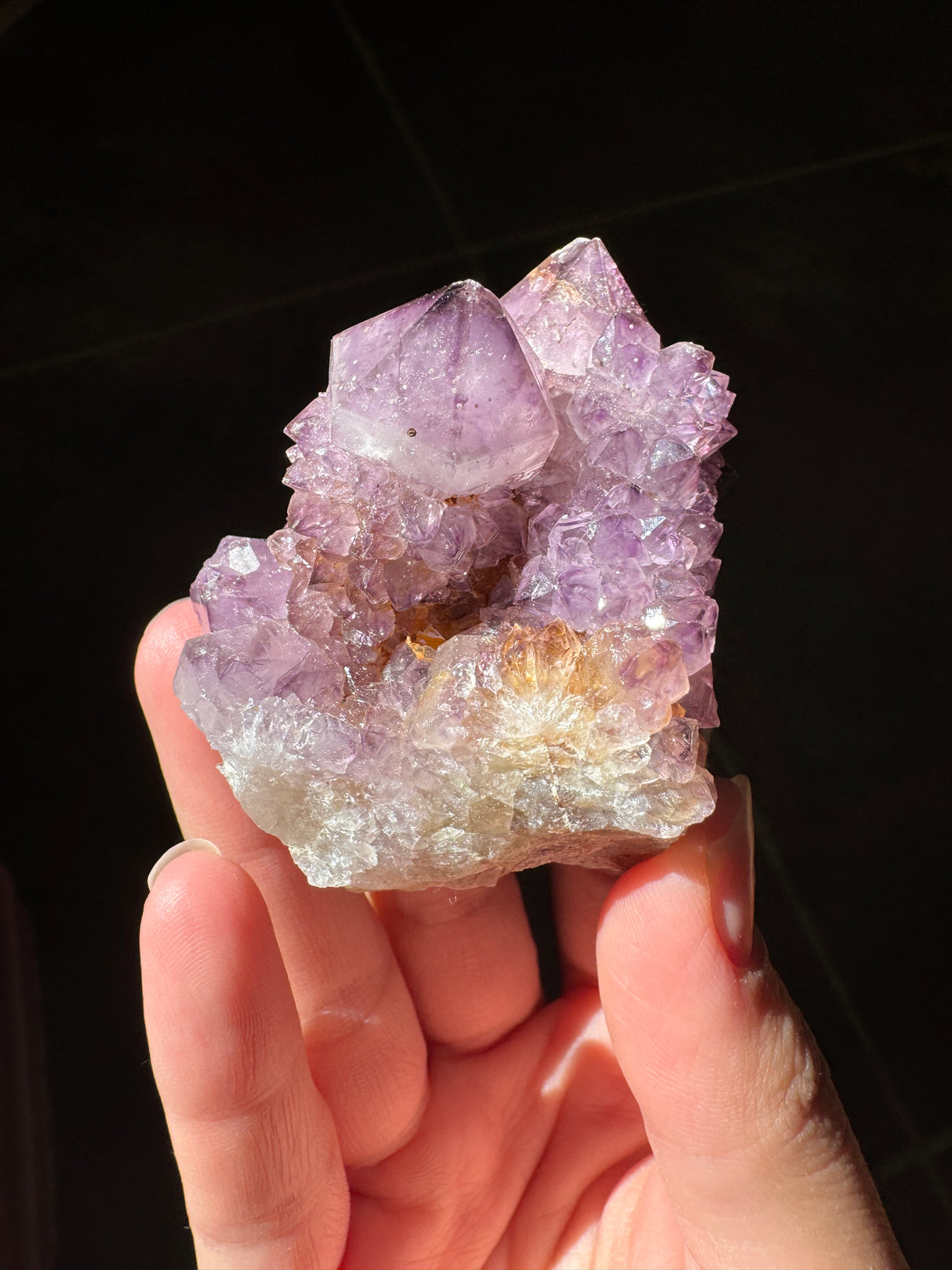 Deep Purple Spirit Quartz Cluster