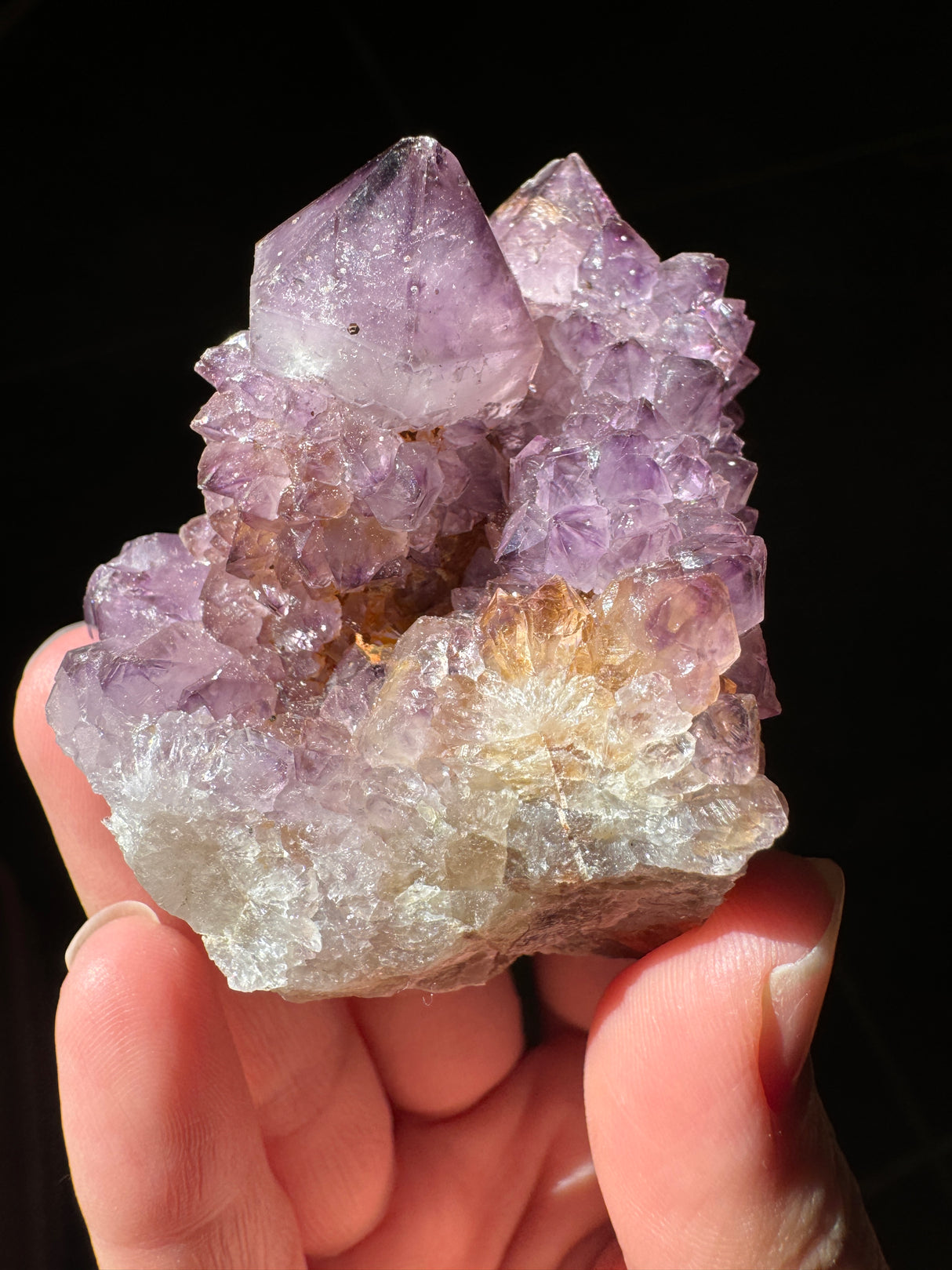 Deep Purple Spirit Quartz Cluster