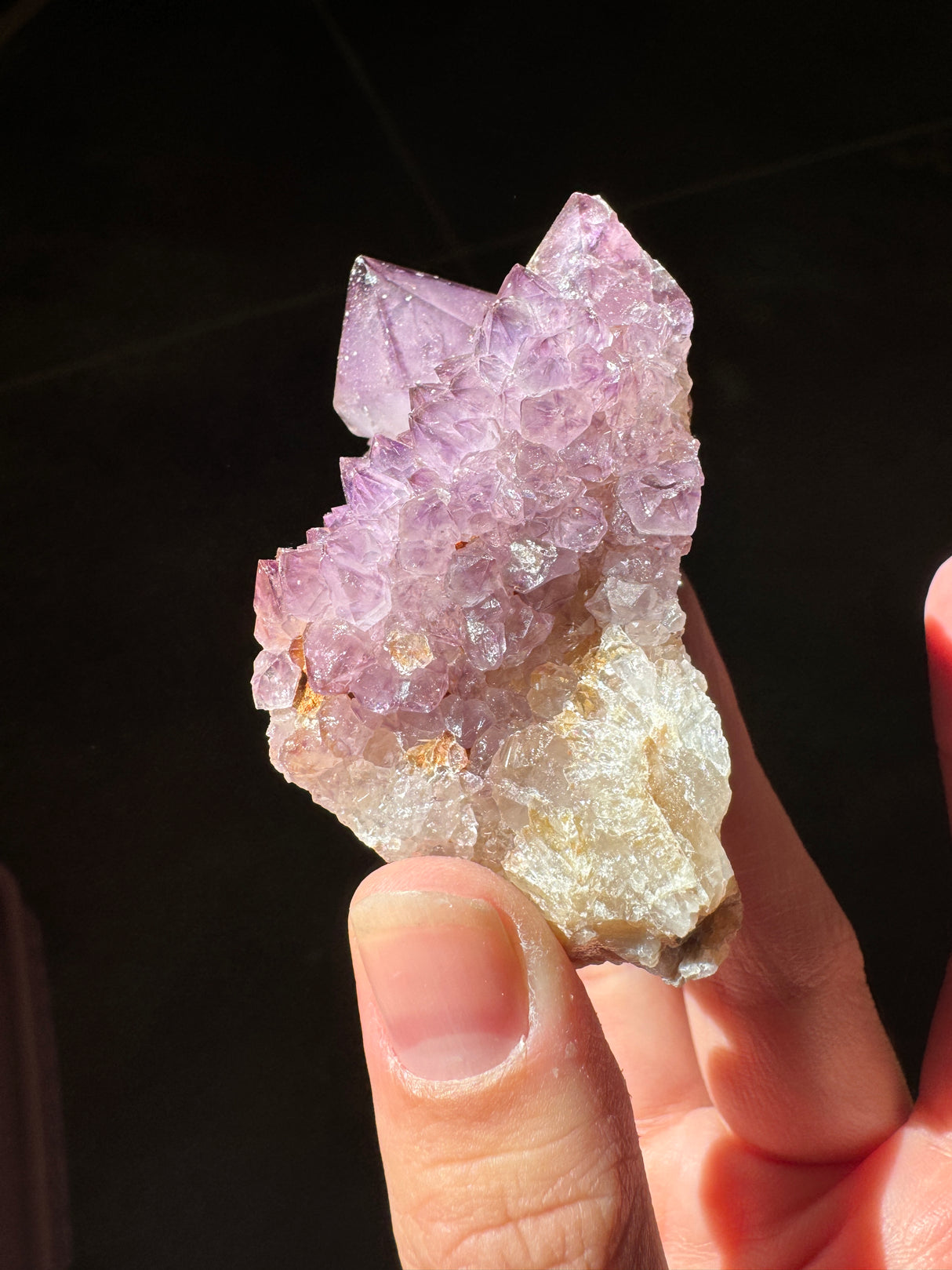 Deep Purple Spirit Quartz Cluster