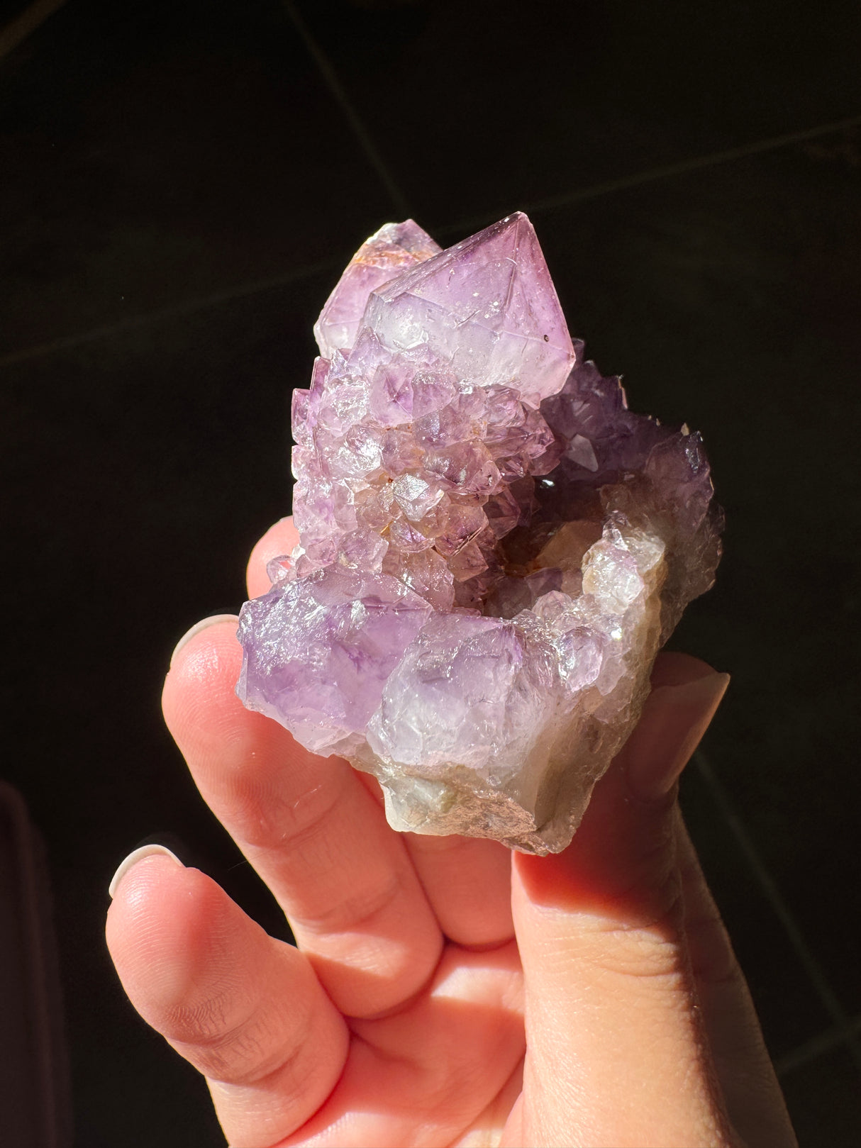 Deep Purple Spirit Quartz Cluster