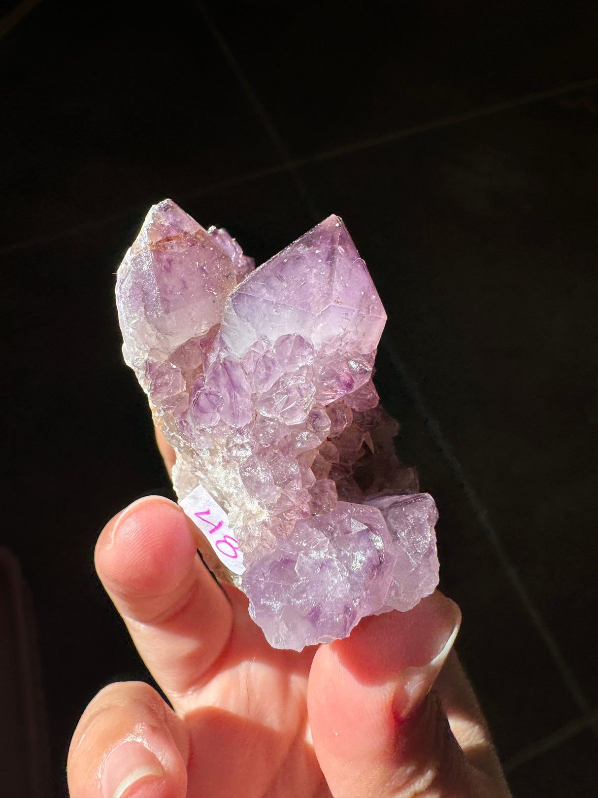 Deep Purple Spirit Quartz Cluster