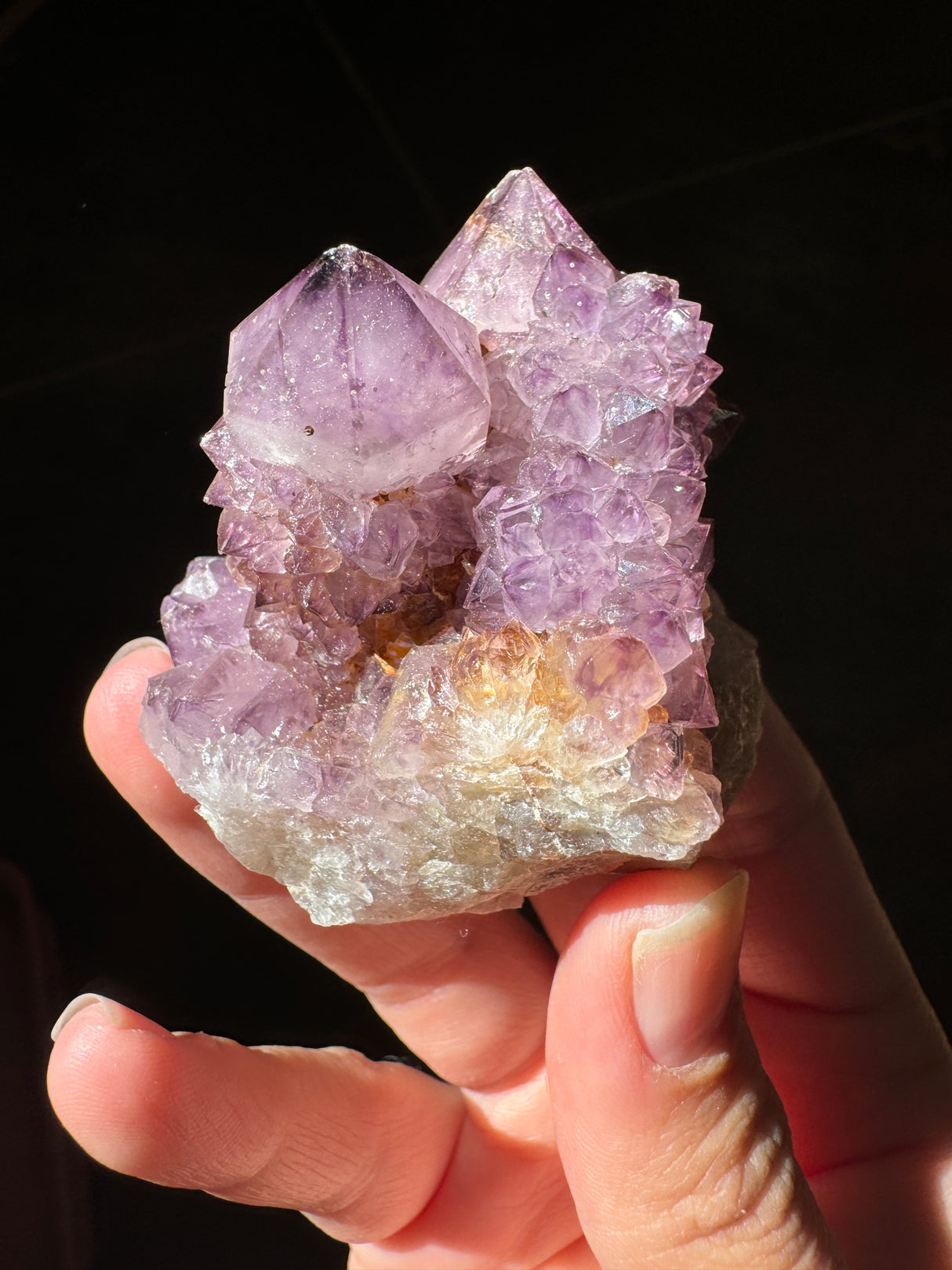 Deep Purple Spirit Quartz Cluster