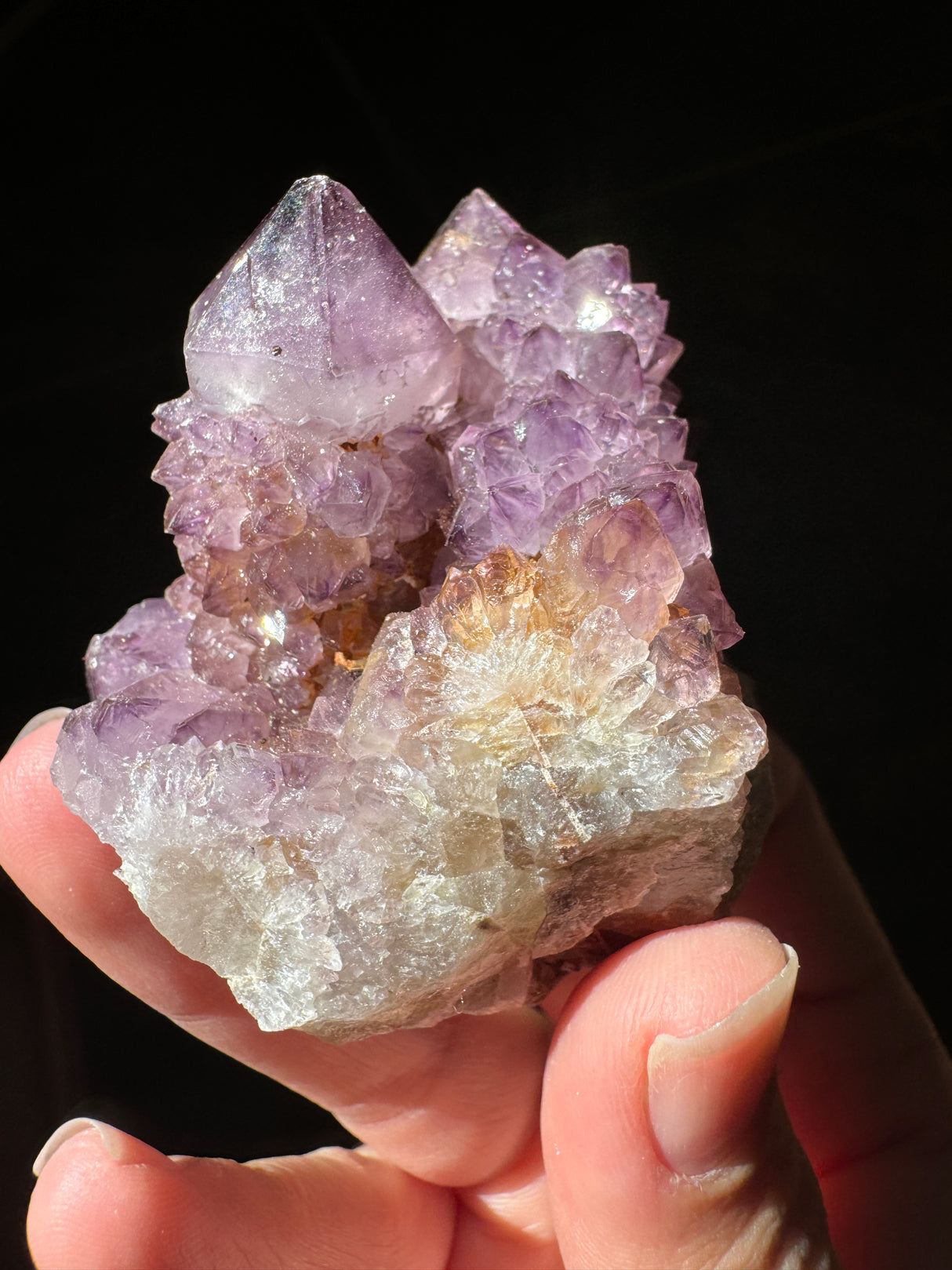 Deep Purple Spirit Quartz Cluster