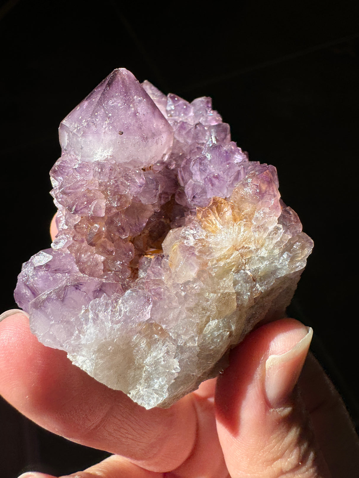 Deep Purple Spirit Quartz Cluster
