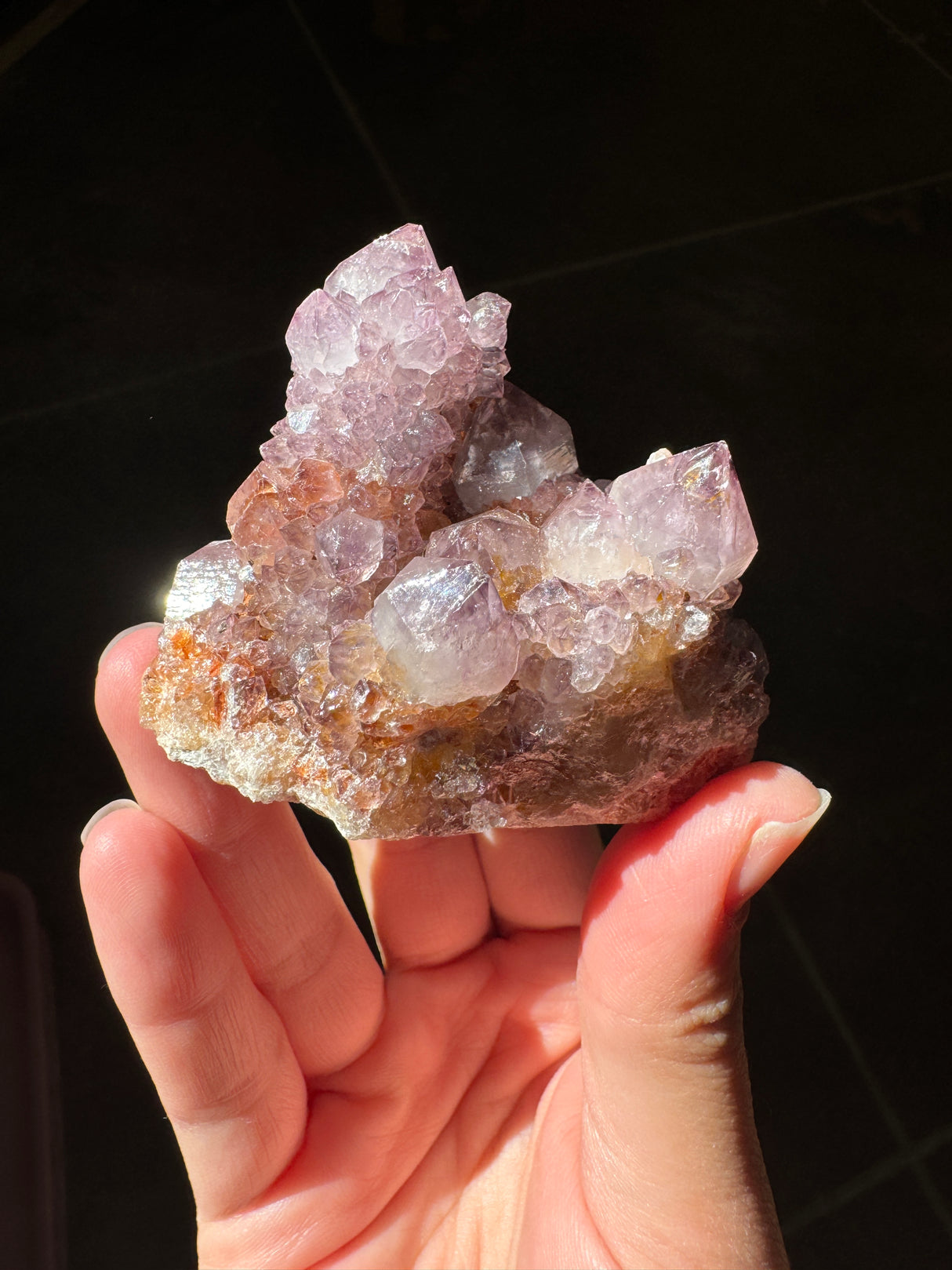 Deep Purple Spirit Quartz Cluster