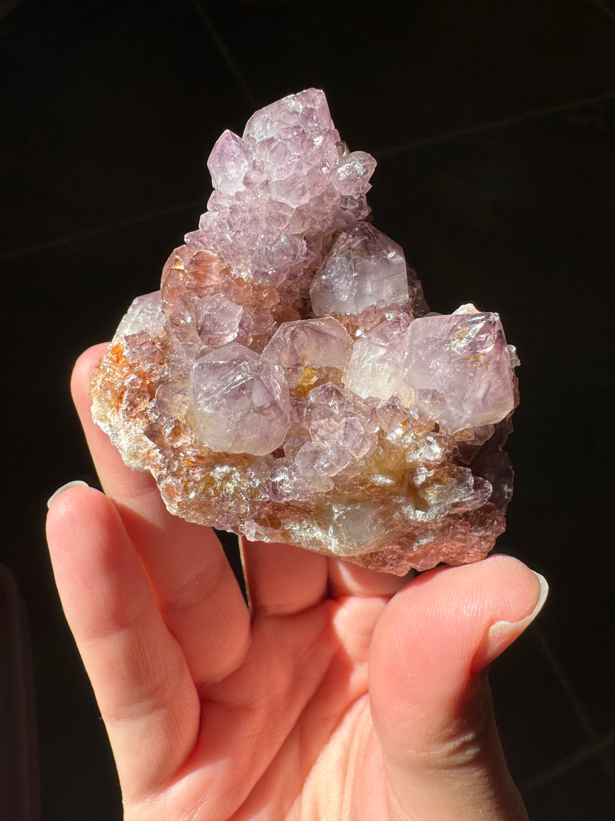 Deep Purple Spirit Quartz Cluster