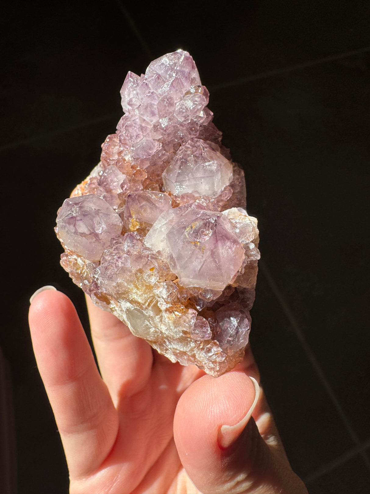 Deep Purple Spirit Quartz Cluster