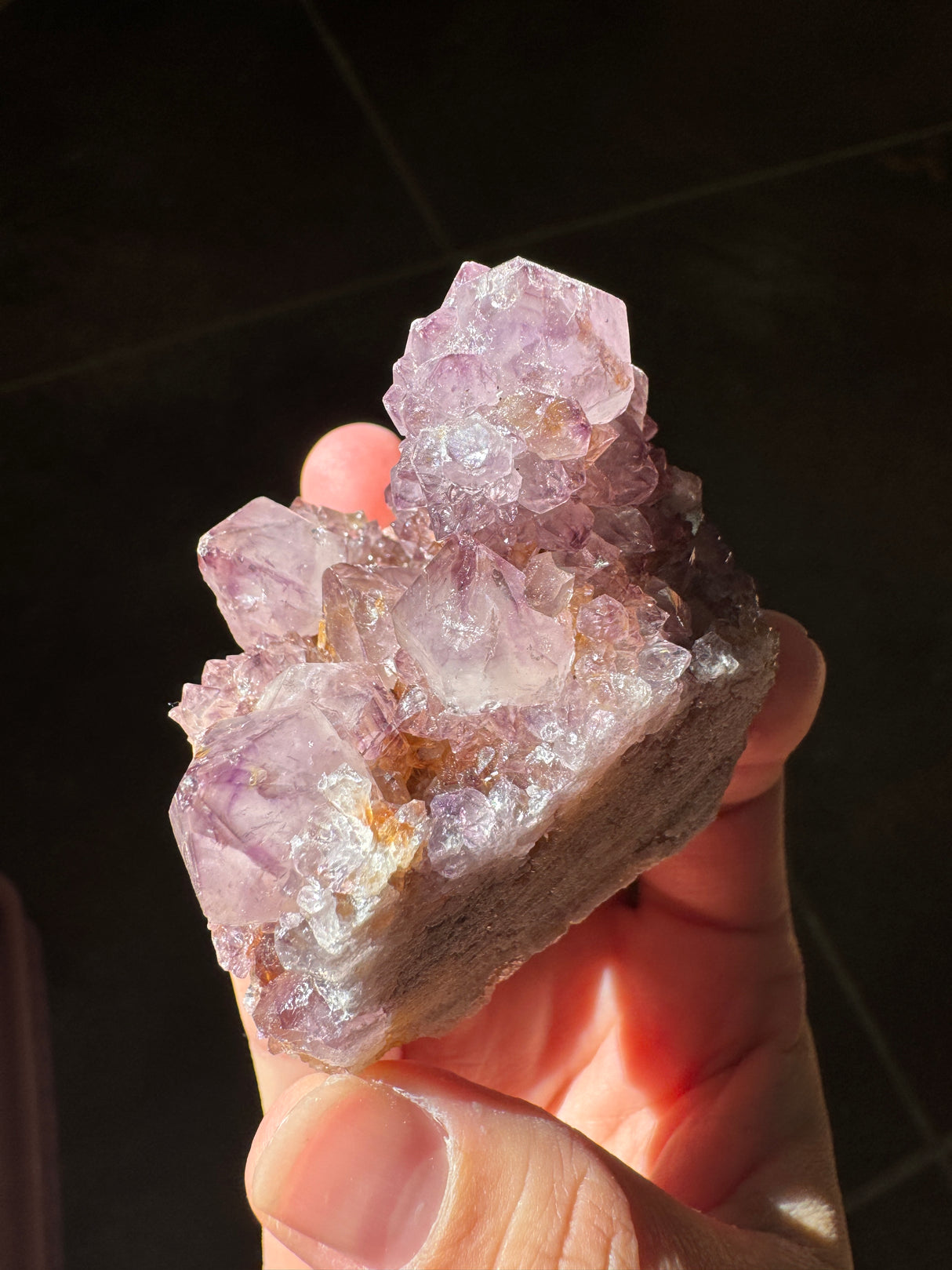 Deep Purple Spirit Quartz Cluster