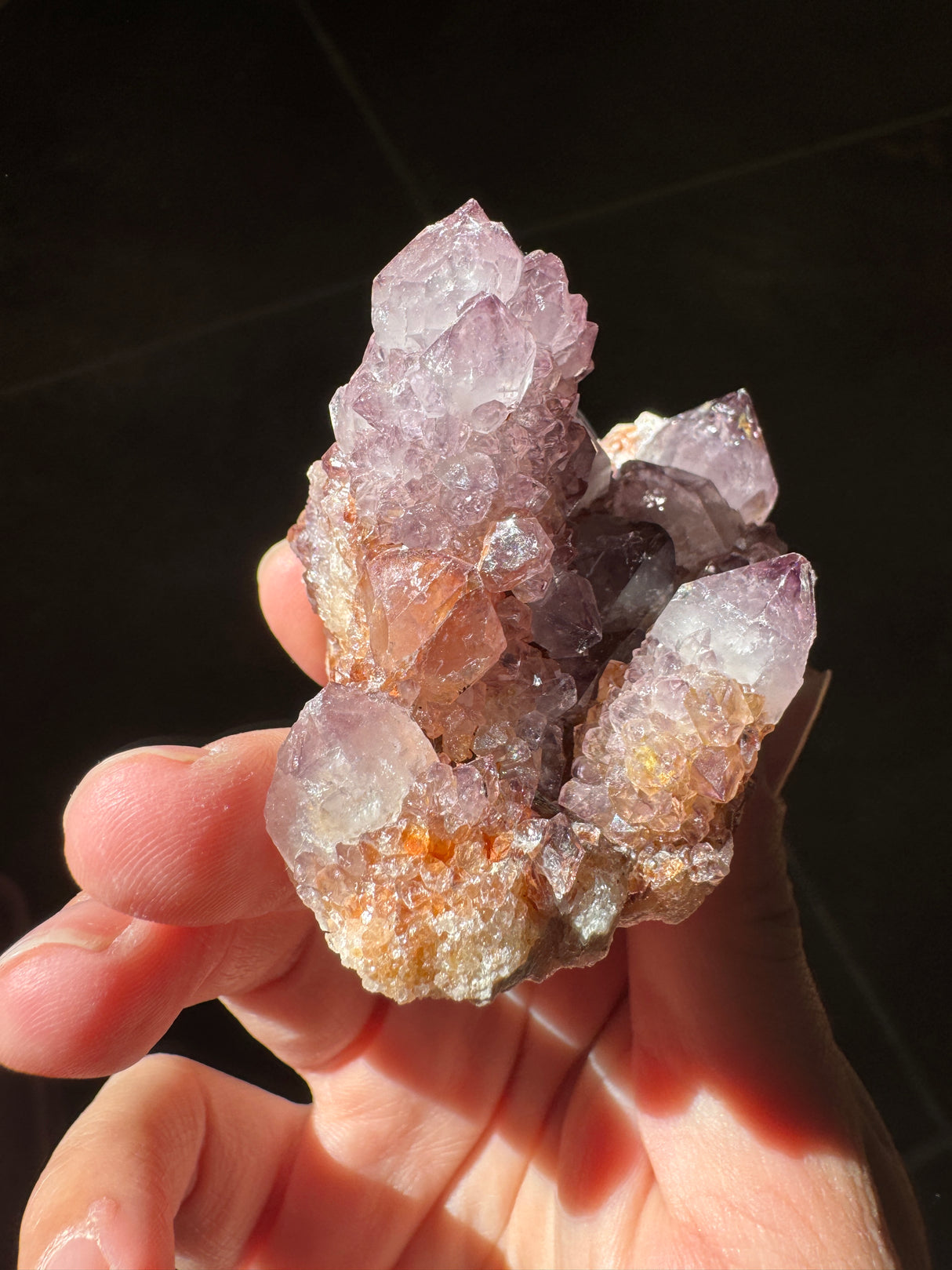 Deep Purple Spirit Quartz Cluster