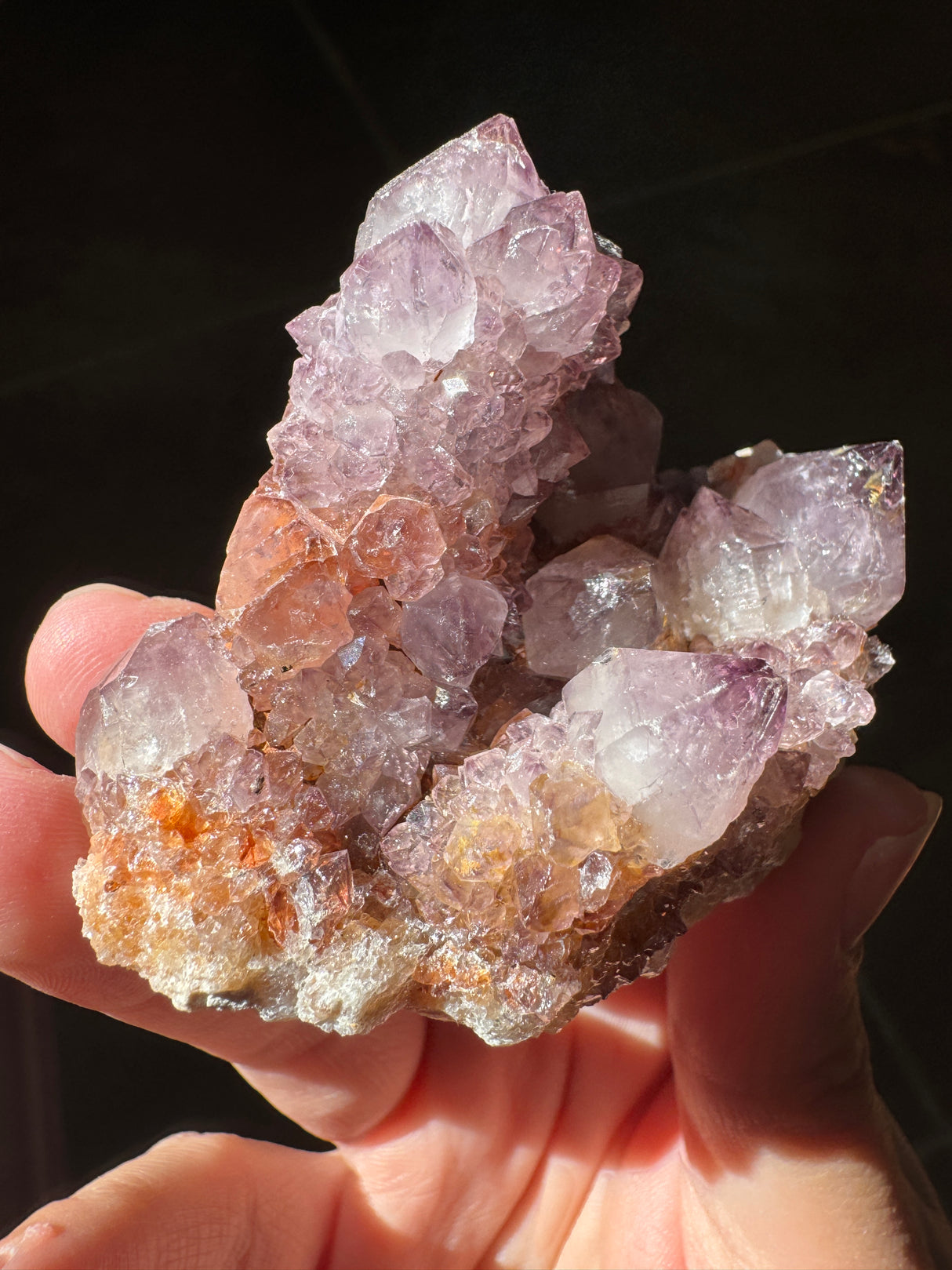 Deep Purple Spirit Quartz Cluster