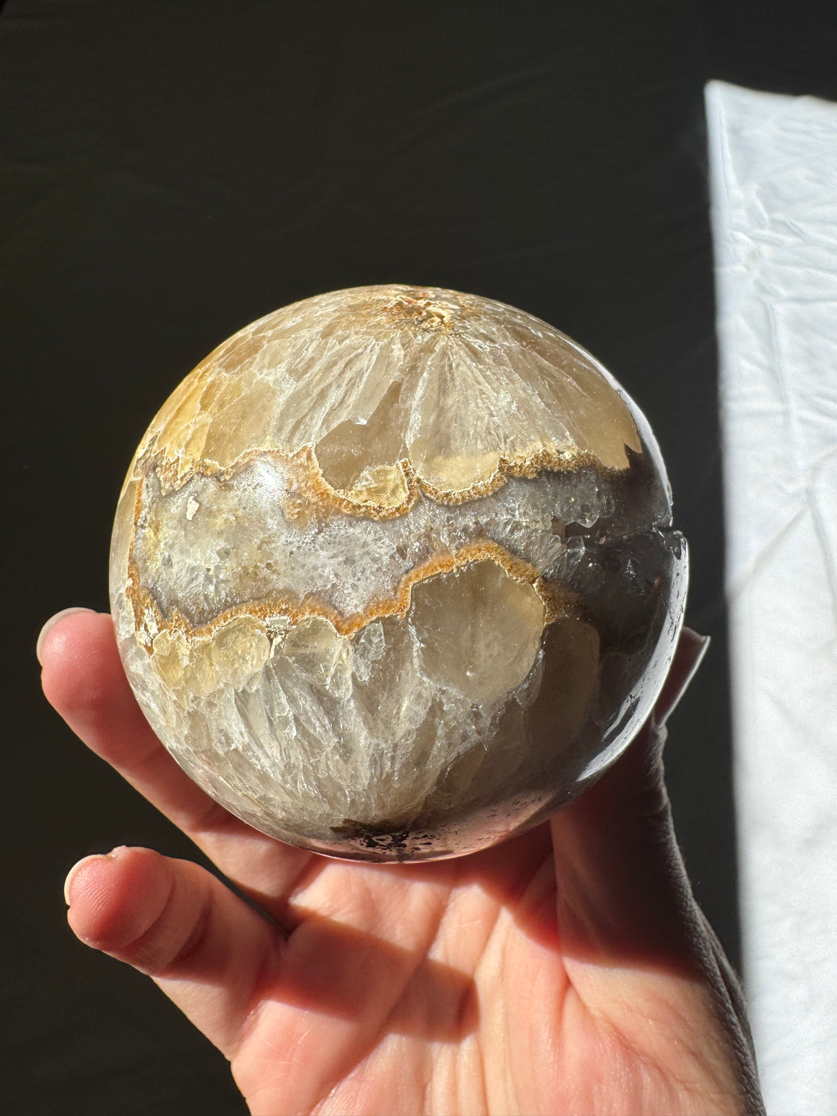 Golden Druzy Agate Sphere