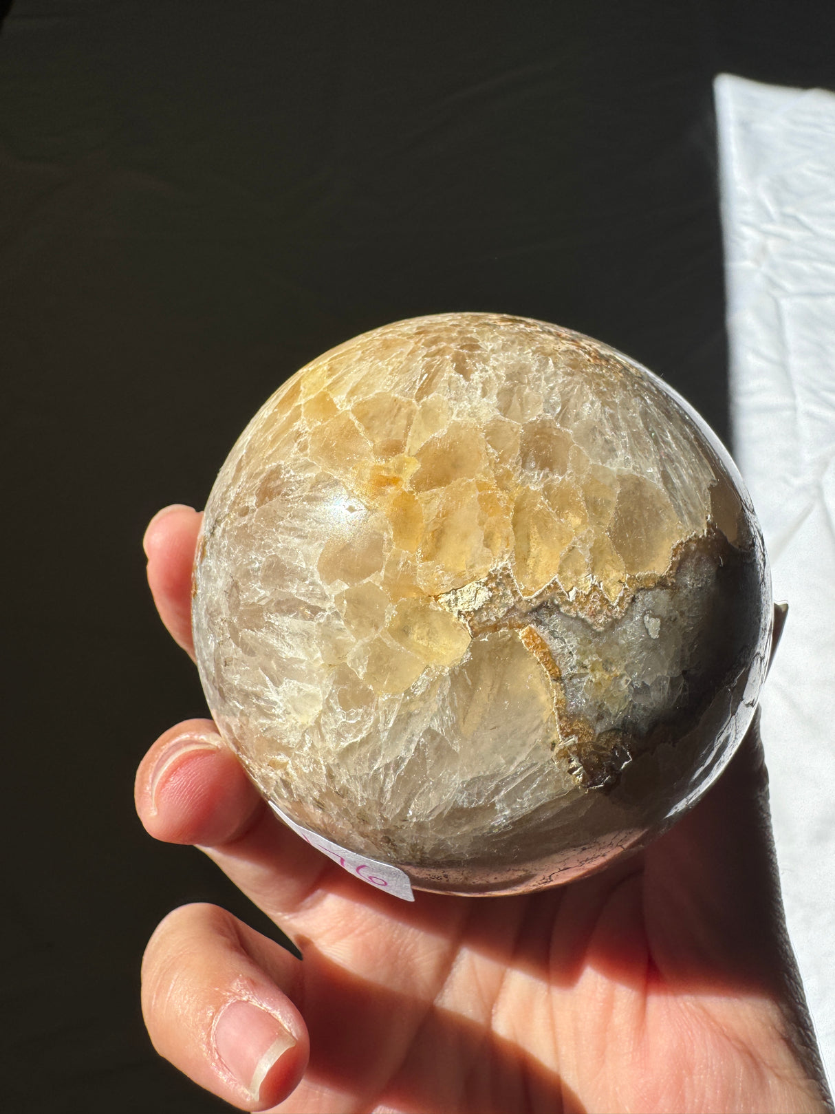 Golden Druzy Agate Sphere