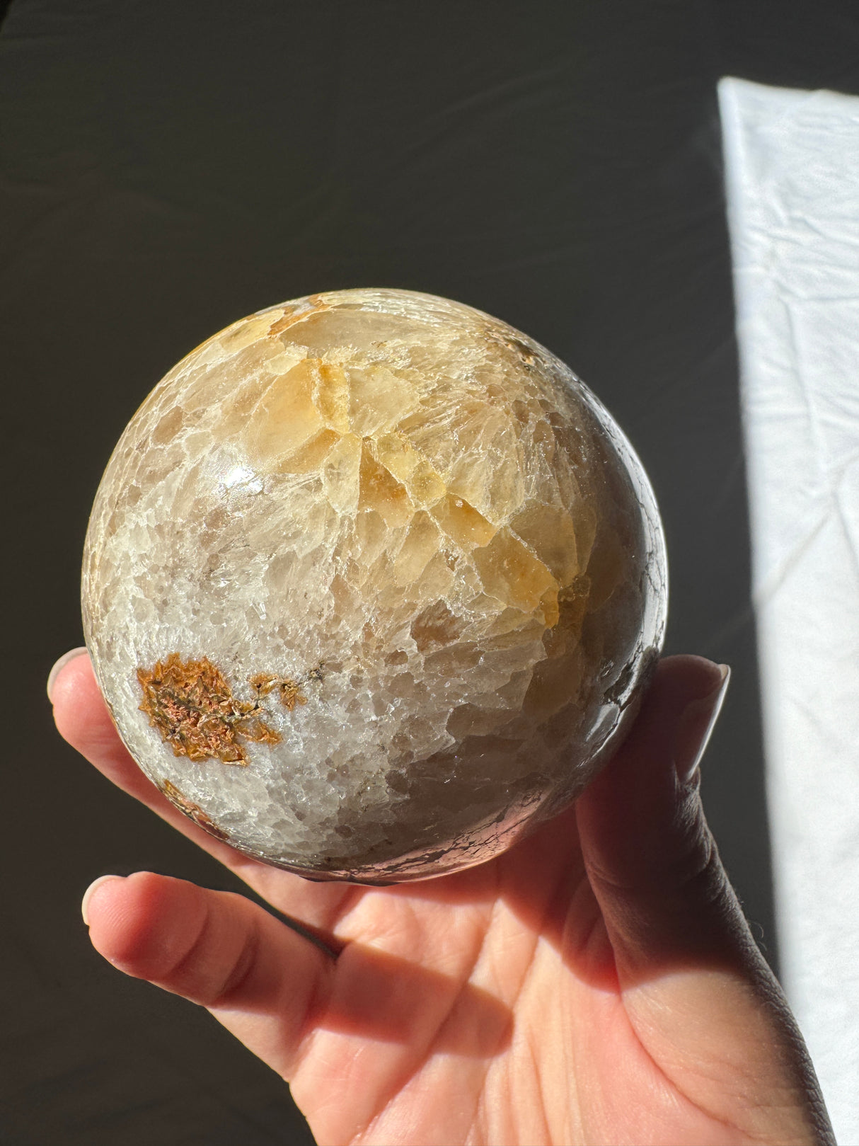 Golden Druzy Agate Sphere