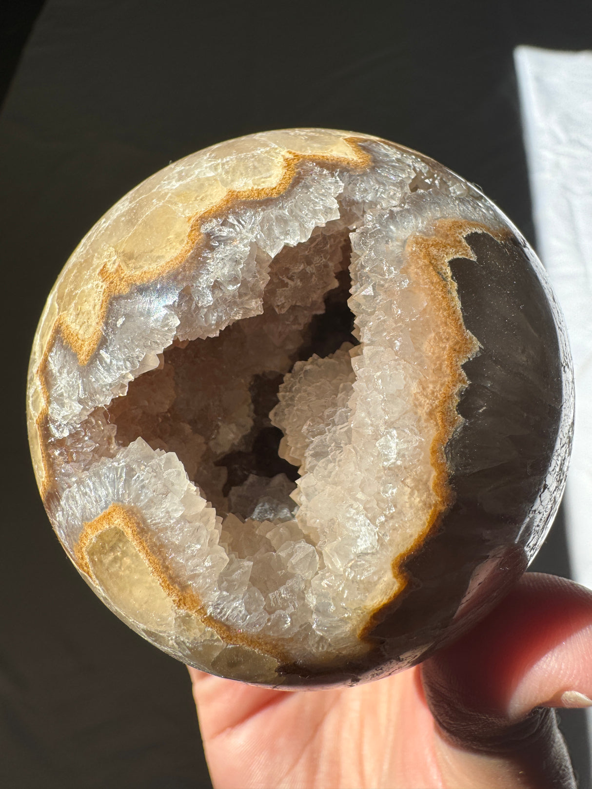 Golden Druzy Agate Sphere