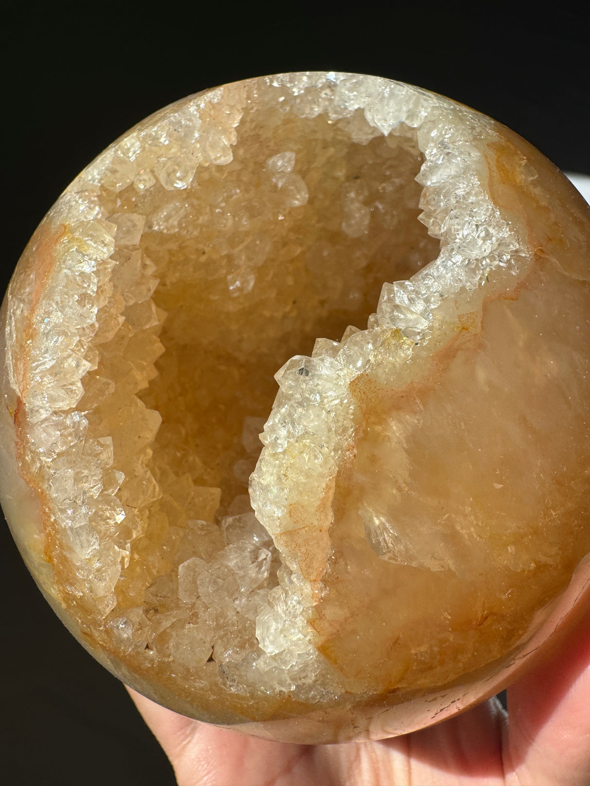 XL Golden Druzy Agate Sphere