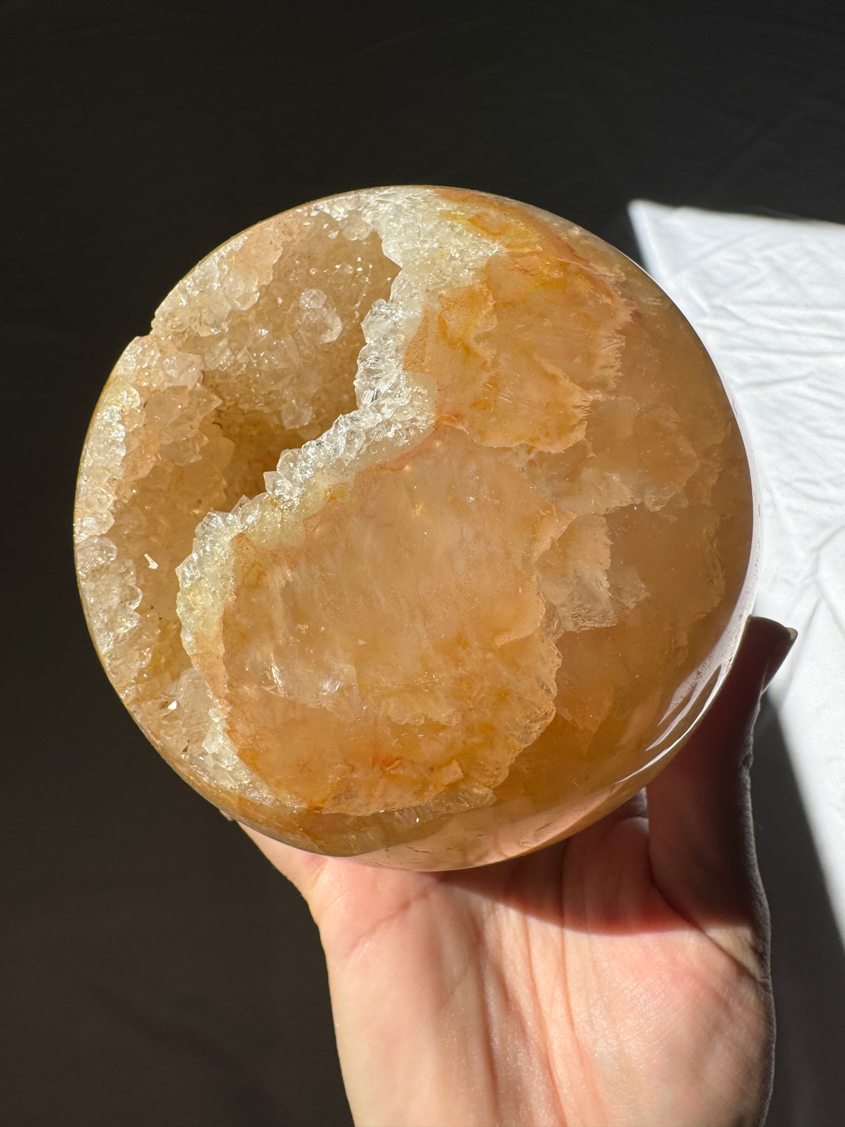 XL Golden Druzy Agate Sphere