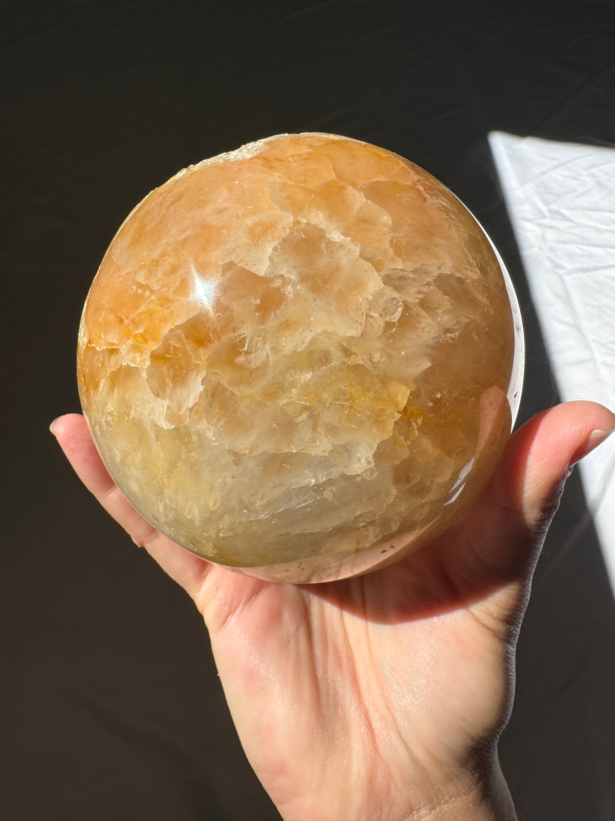 XL Golden Druzy Agate Sphere