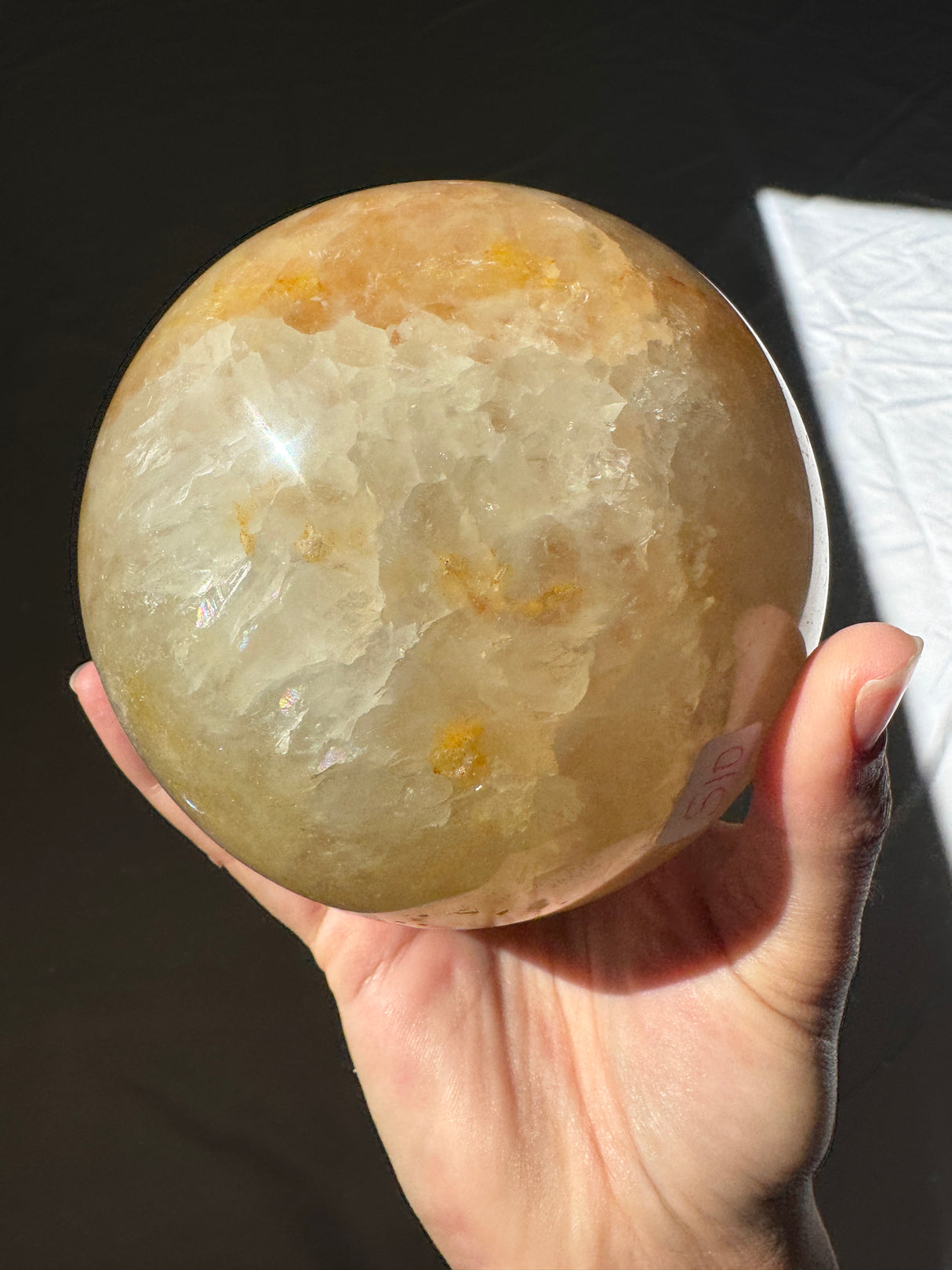 XL Golden Druzy Agate Sphere