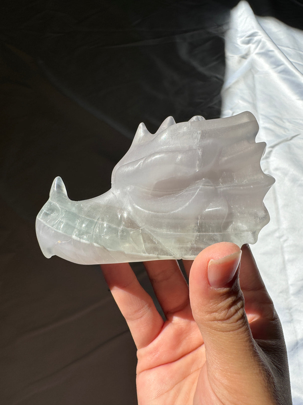 Yttrium Fluorite Dragon Carving