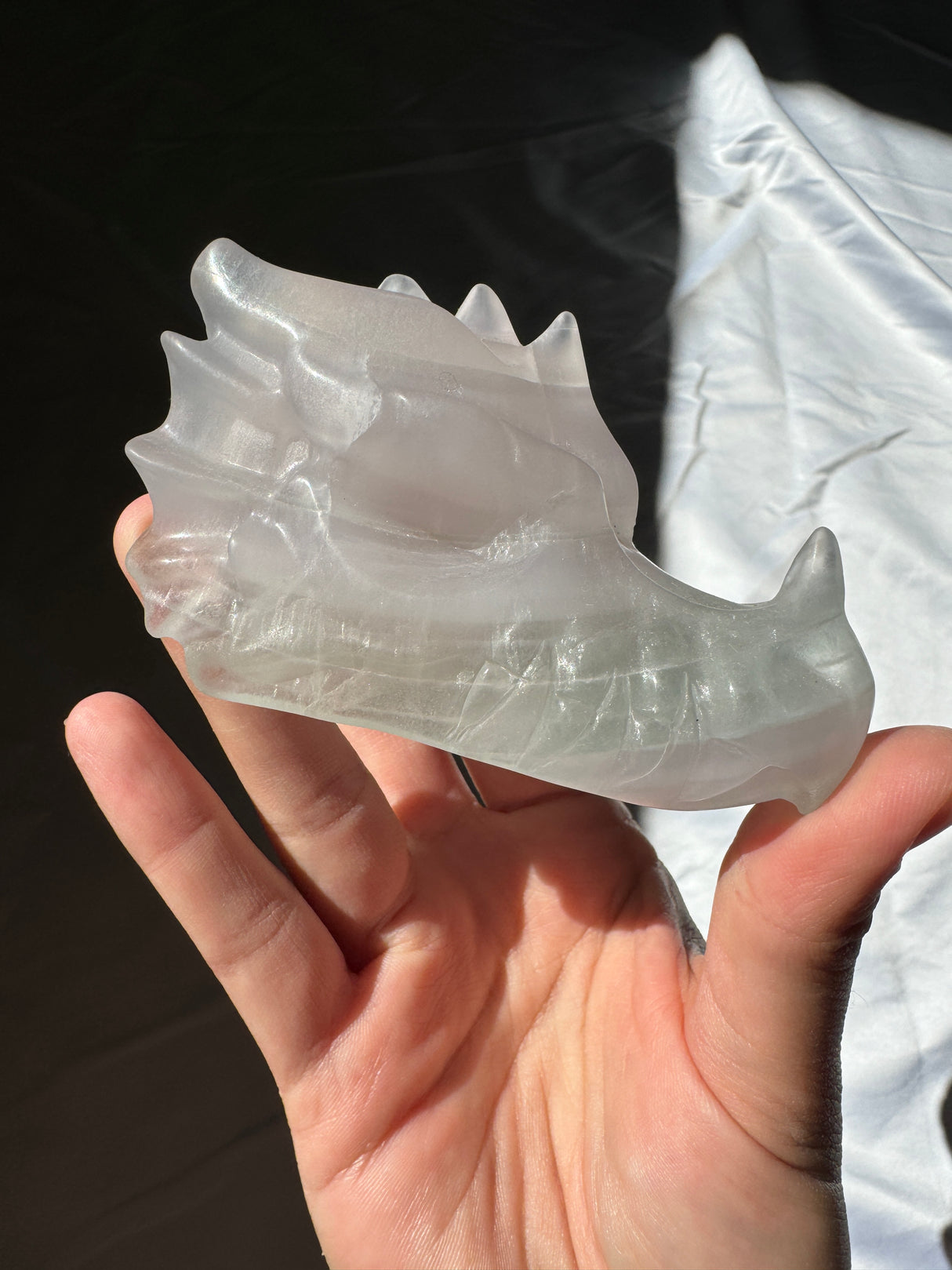 Yttrium Fluorite Dragon Carving