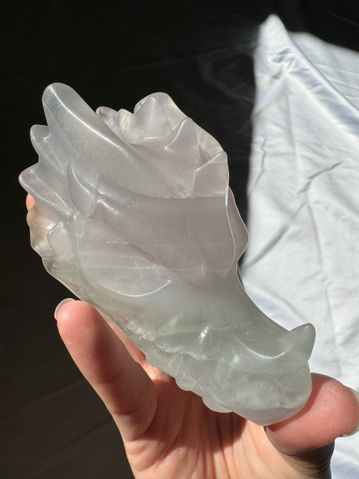 Yttrium Fluorite Dragon Carving