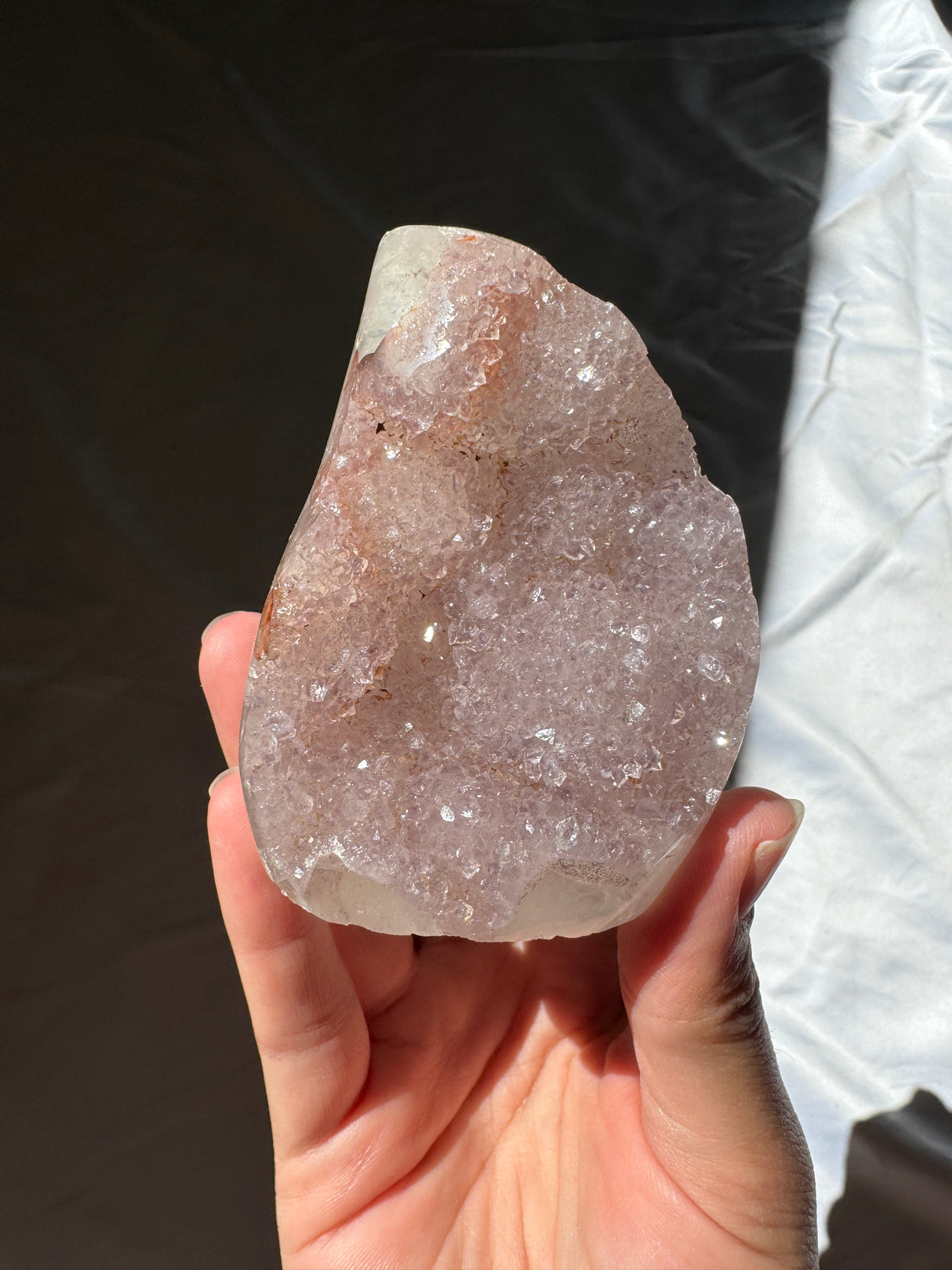 Lavender Rainbow Amethyst Cut Base