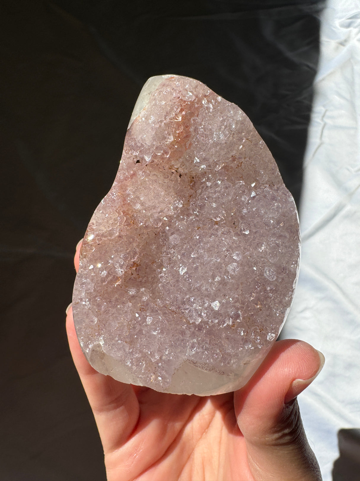 Lavender Rainbow Amethyst Cut Base