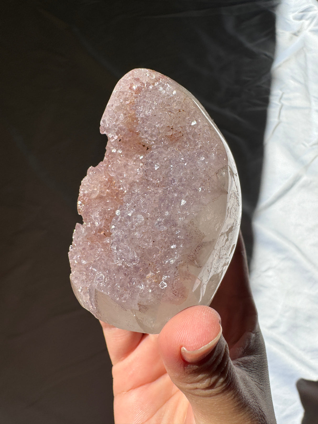 Lavender Rainbow Amethyst Cut Base