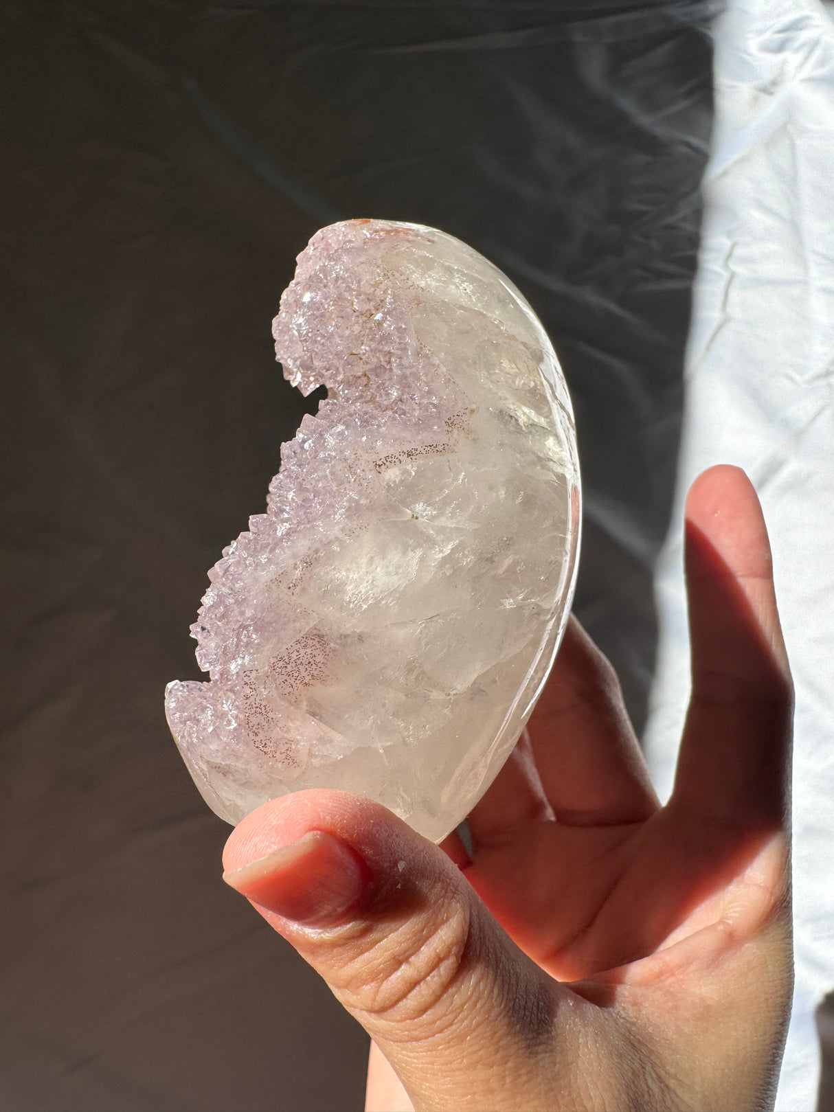 Lavender Rainbow Amethyst Cut Base