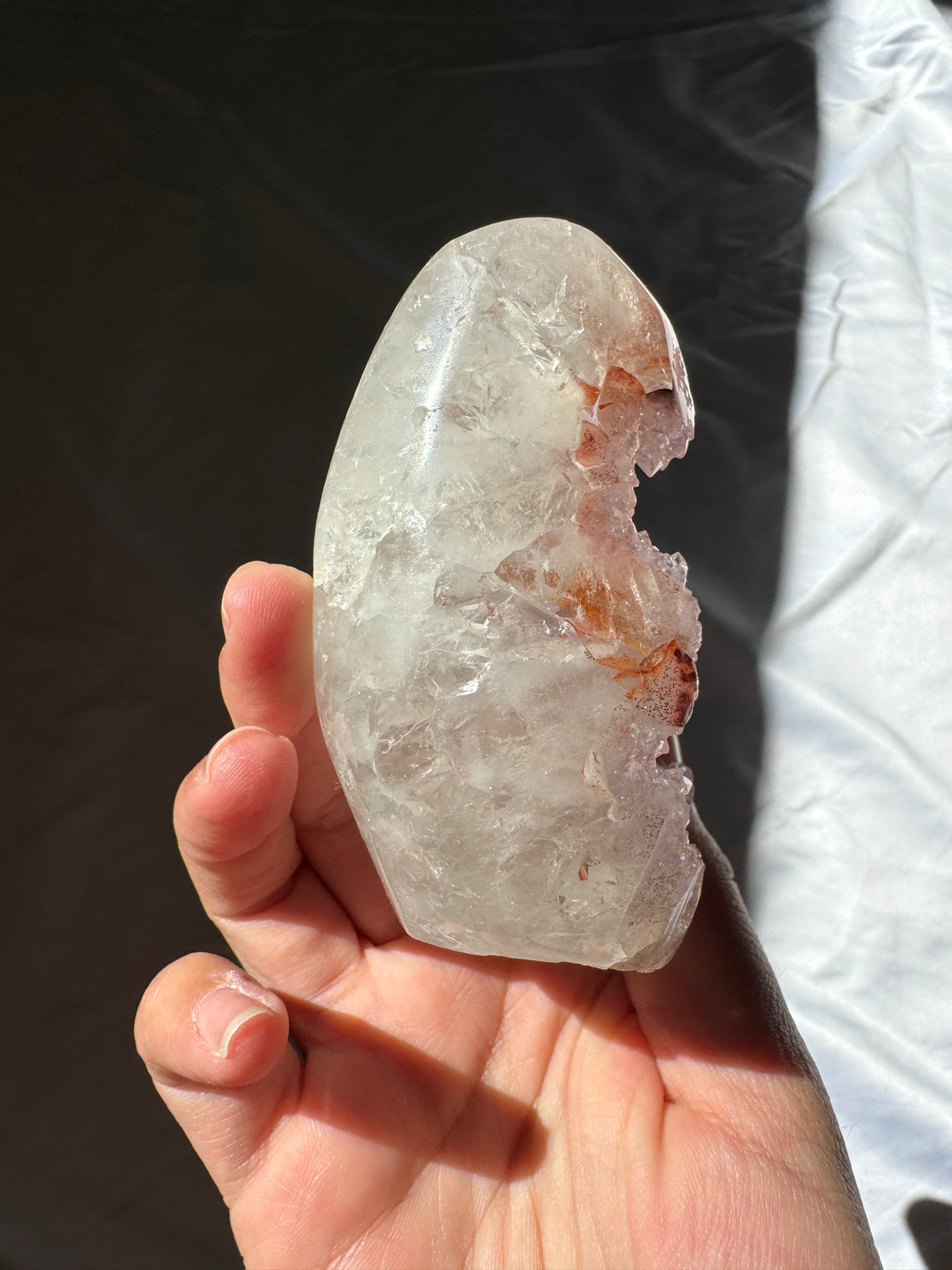 Lavender Rainbow Amethyst Cut Base