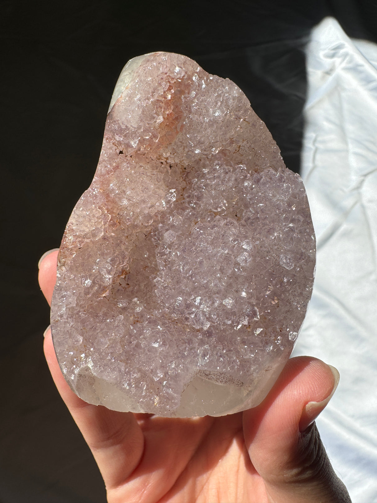 Lavender Rainbow Amethyst Cut Base