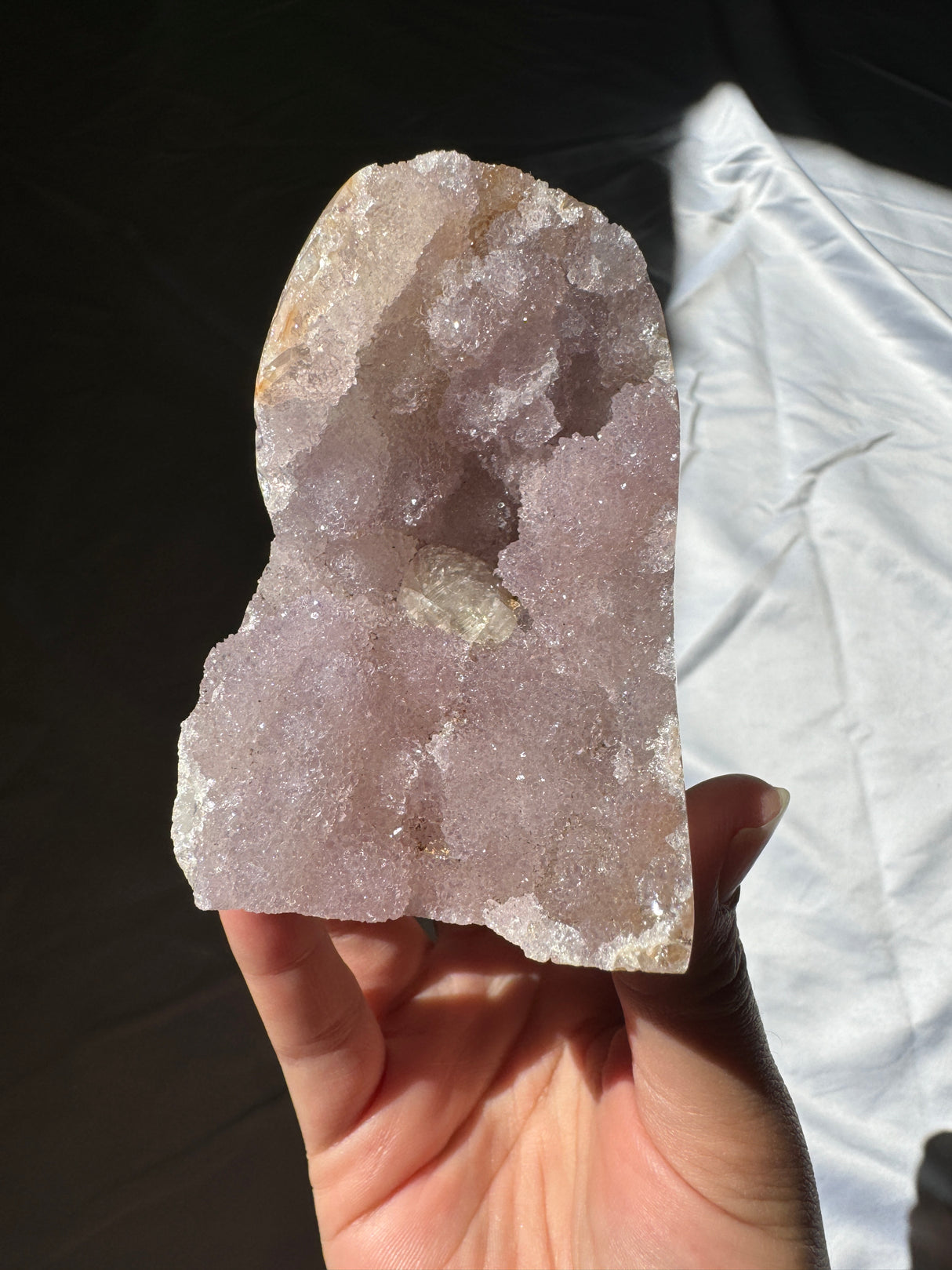 Lavender Rainbow Amethyst Cut Base
