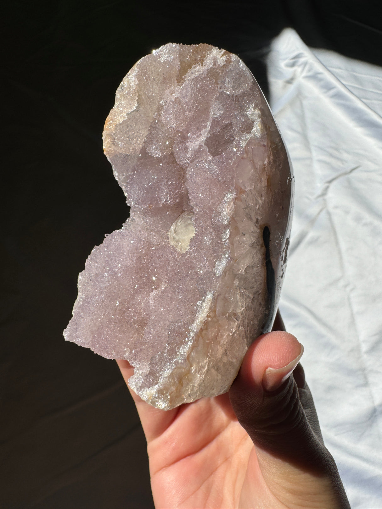 Lavender Rainbow Amethyst Cut Base