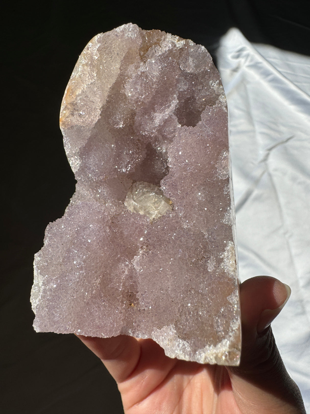 Lavender Rainbow Amethyst Cut Base