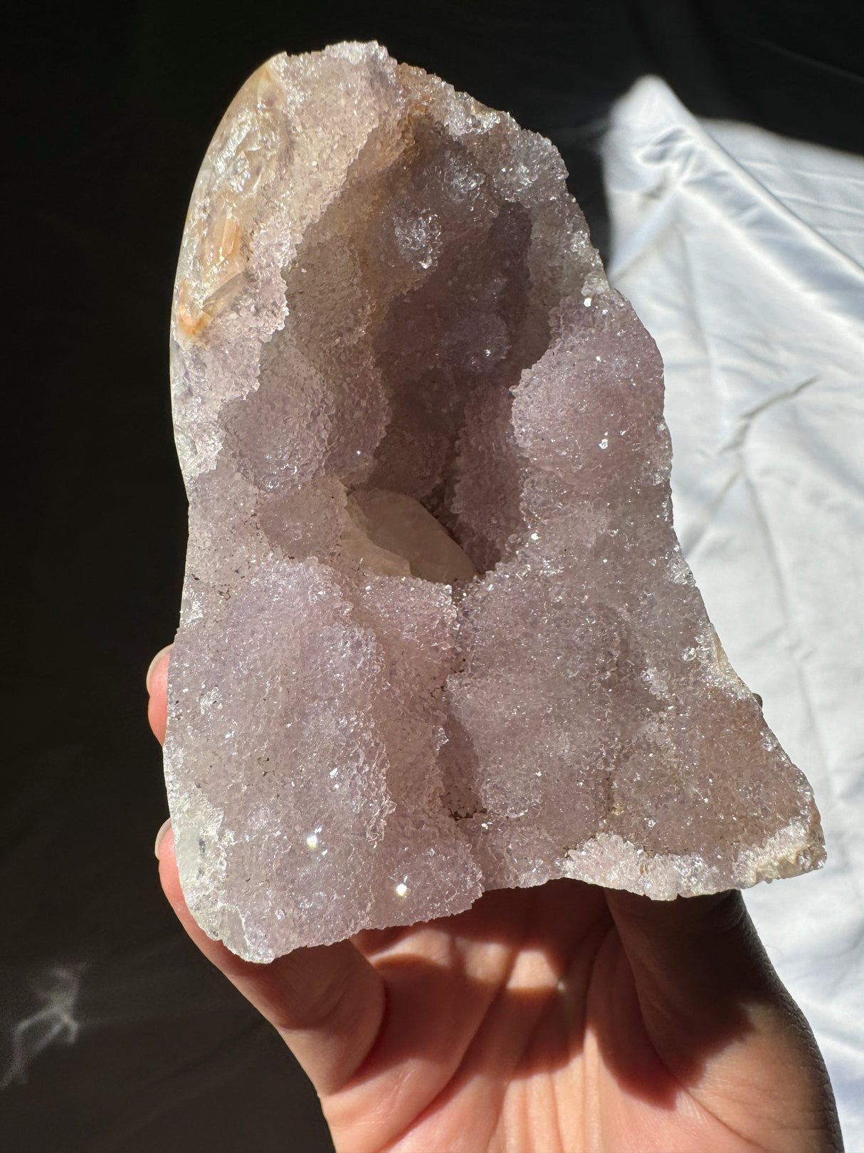 Lavender Rainbow Amethyst Cut Base