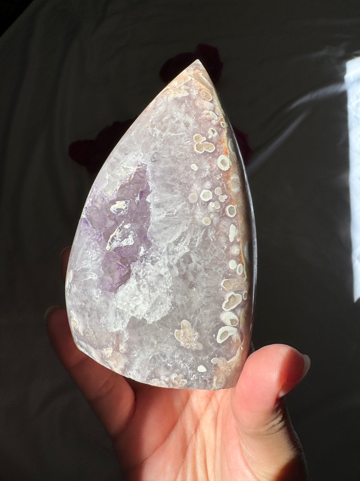 Flower Agate x Amethyst Flame