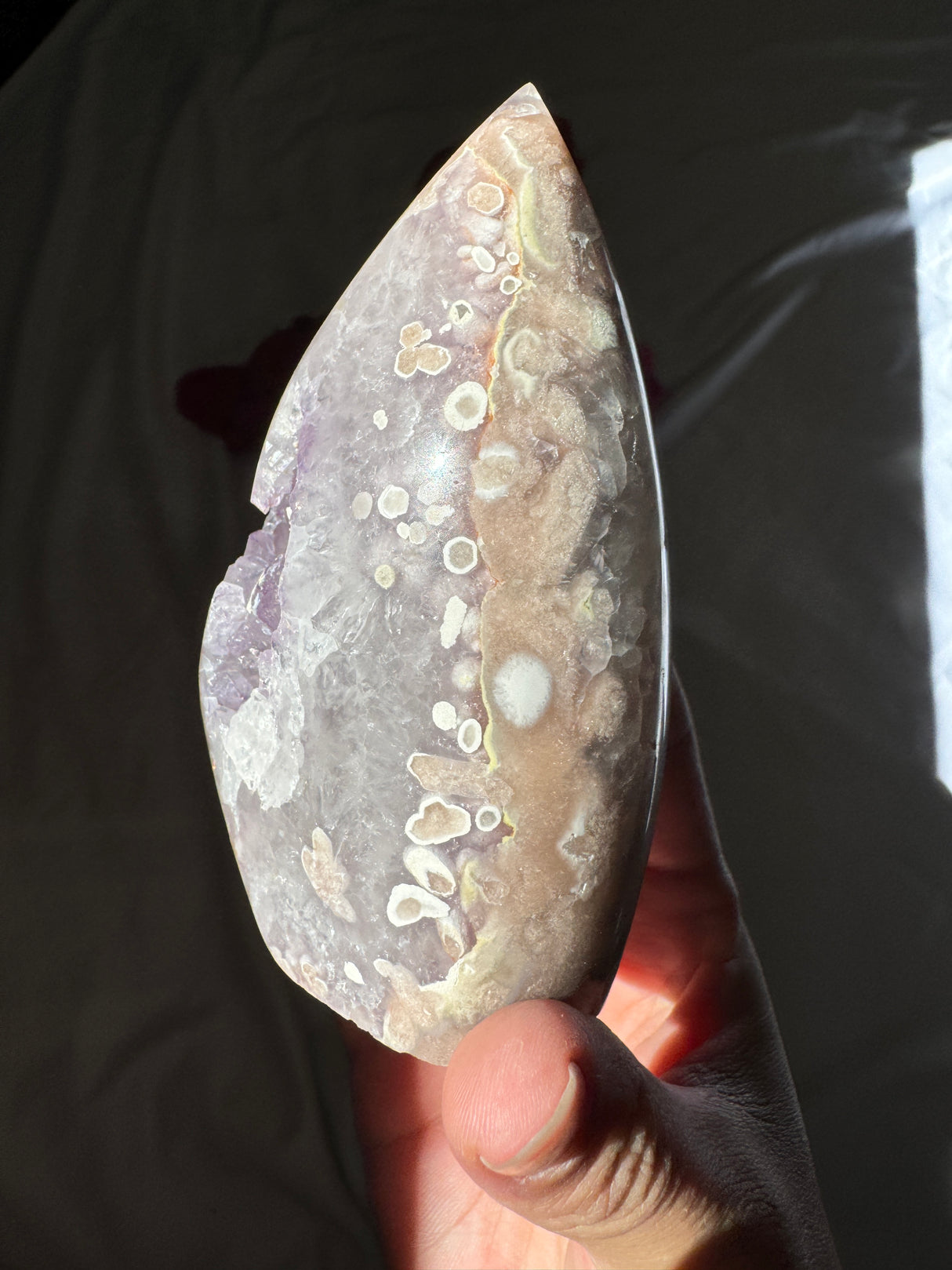 Flower Agate x Amethyst Flame