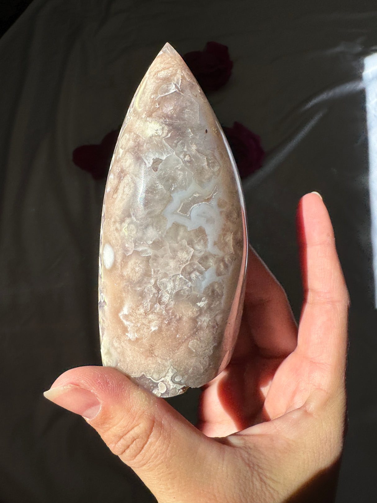 Flower Agate x Amethyst Flame