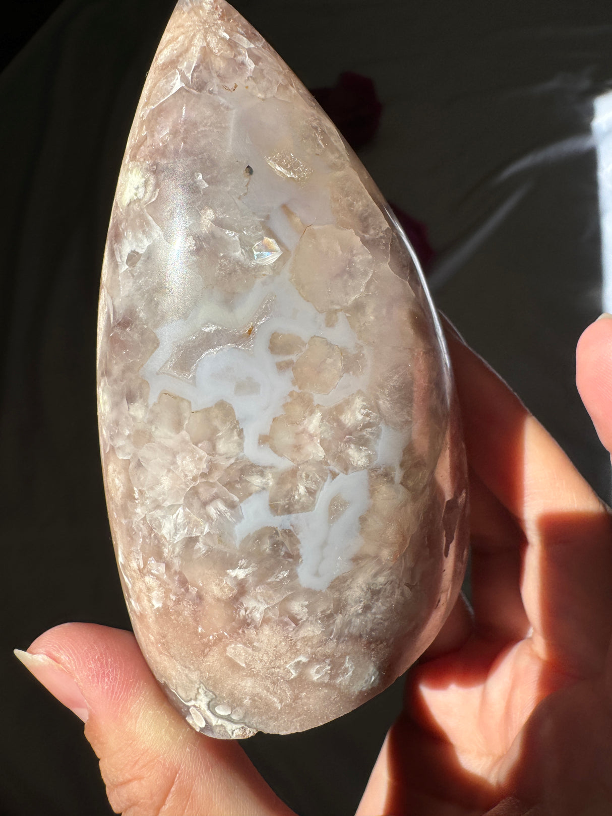 Flower Agate x Amethyst Flame