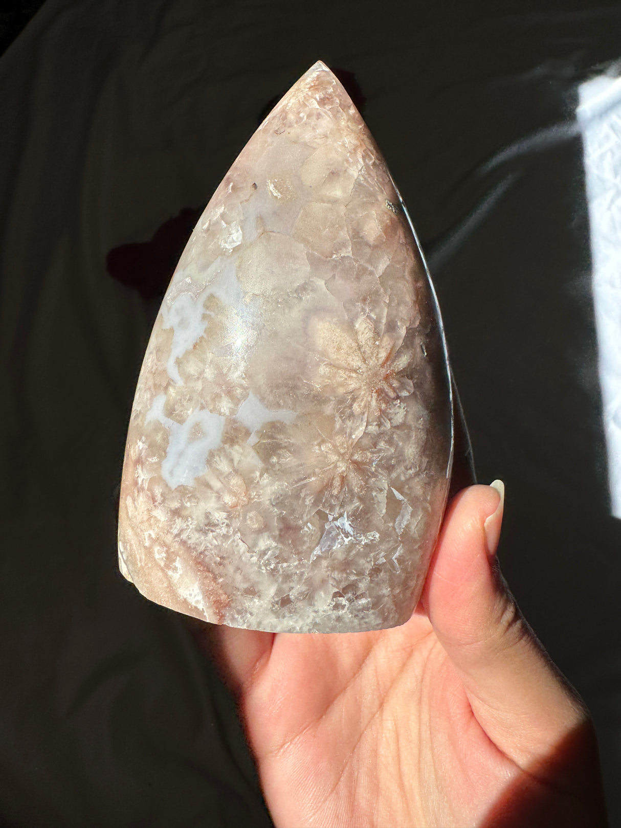 Flower Agate x Amethyst Flame