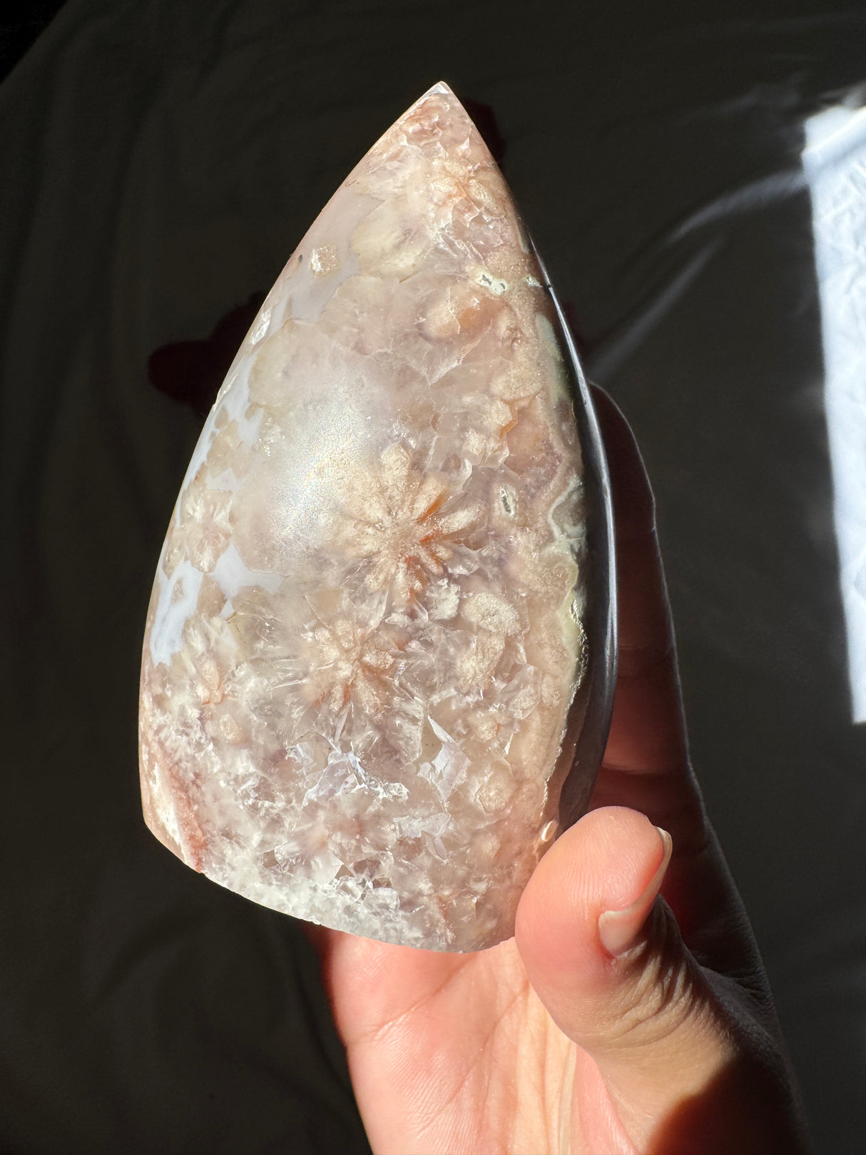 Flower Agate x Amethyst Flame