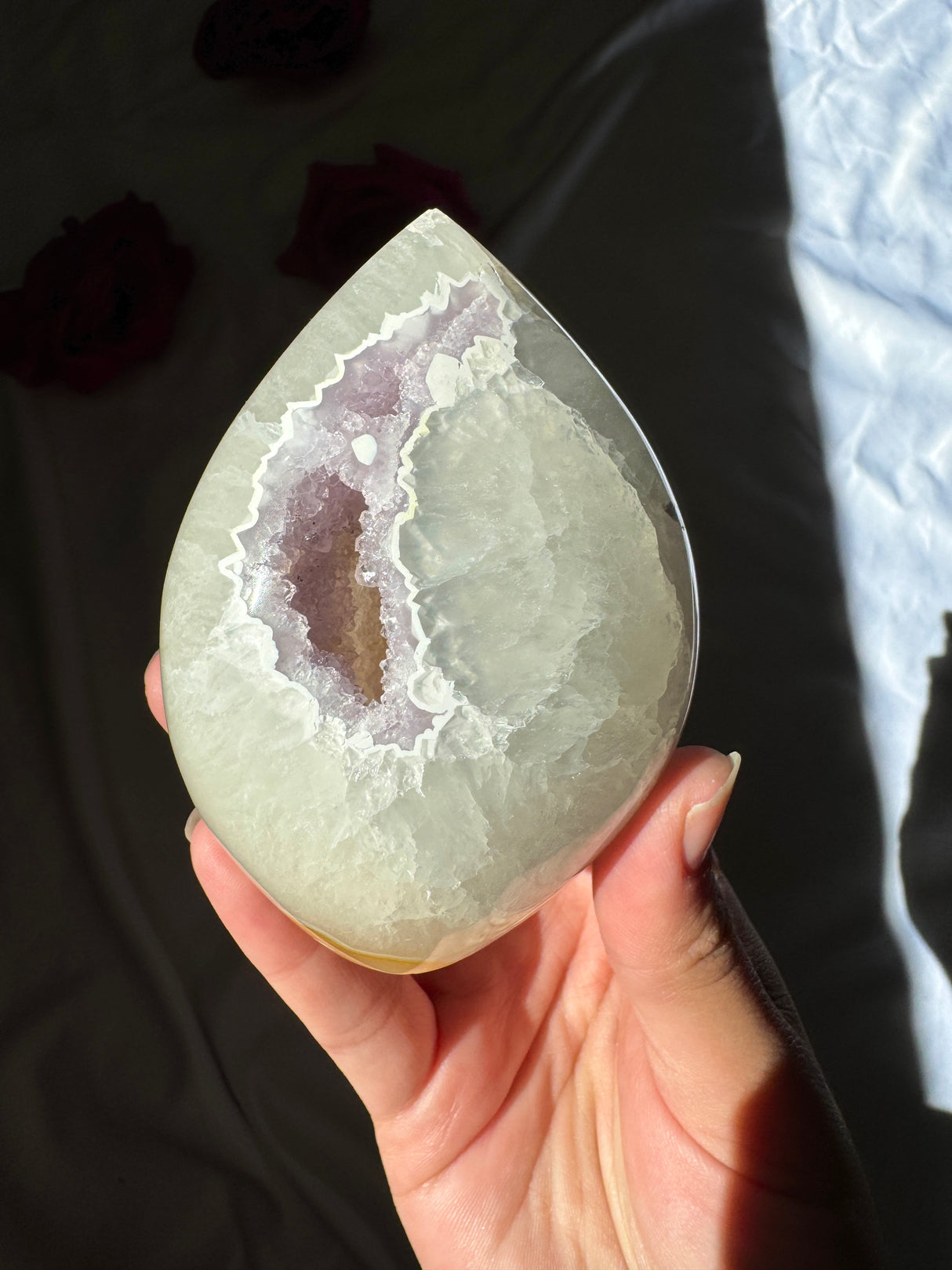 Agate Quartz x Amethyst Flame