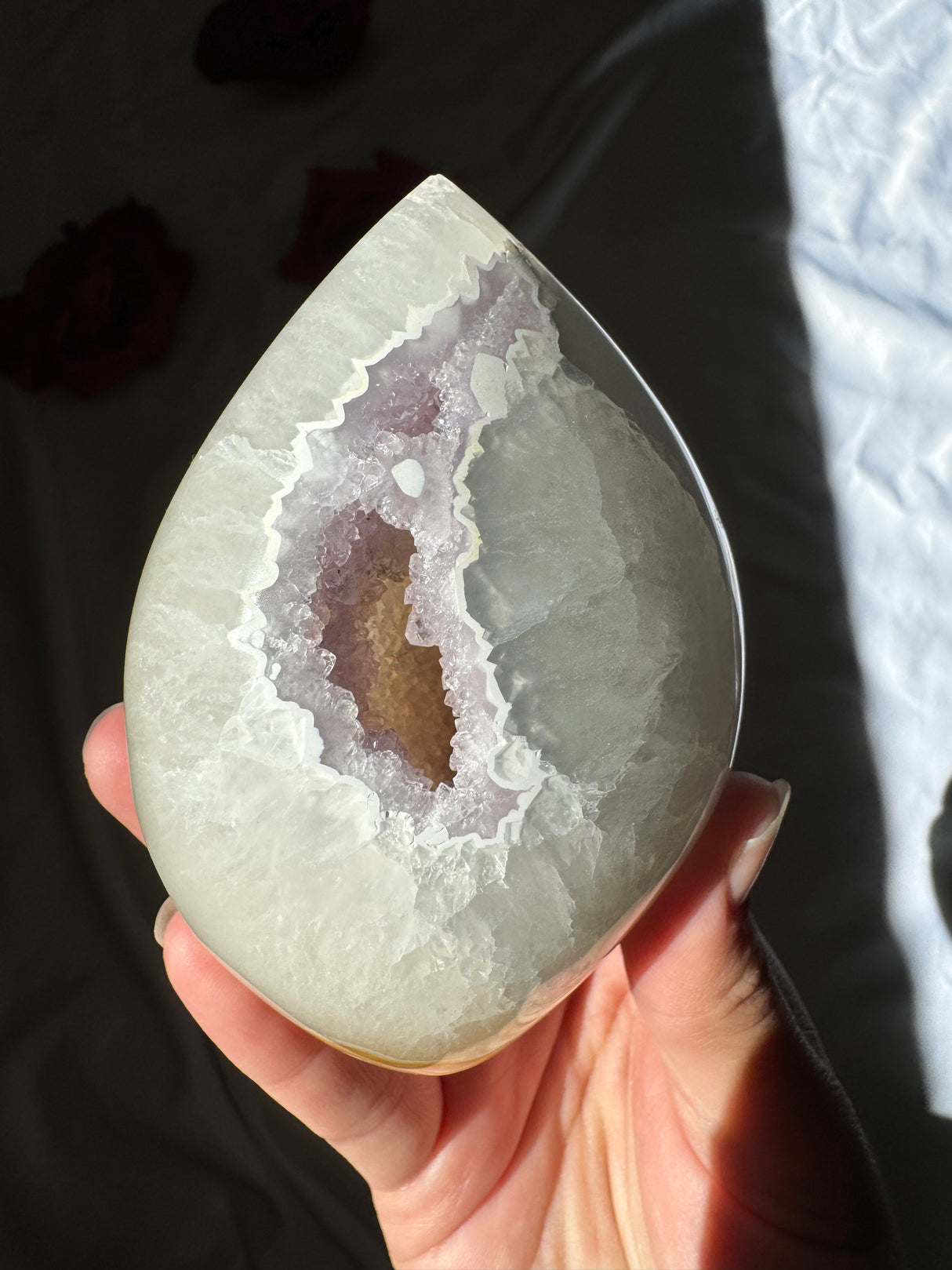Agate Quartz x Amethyst Flame