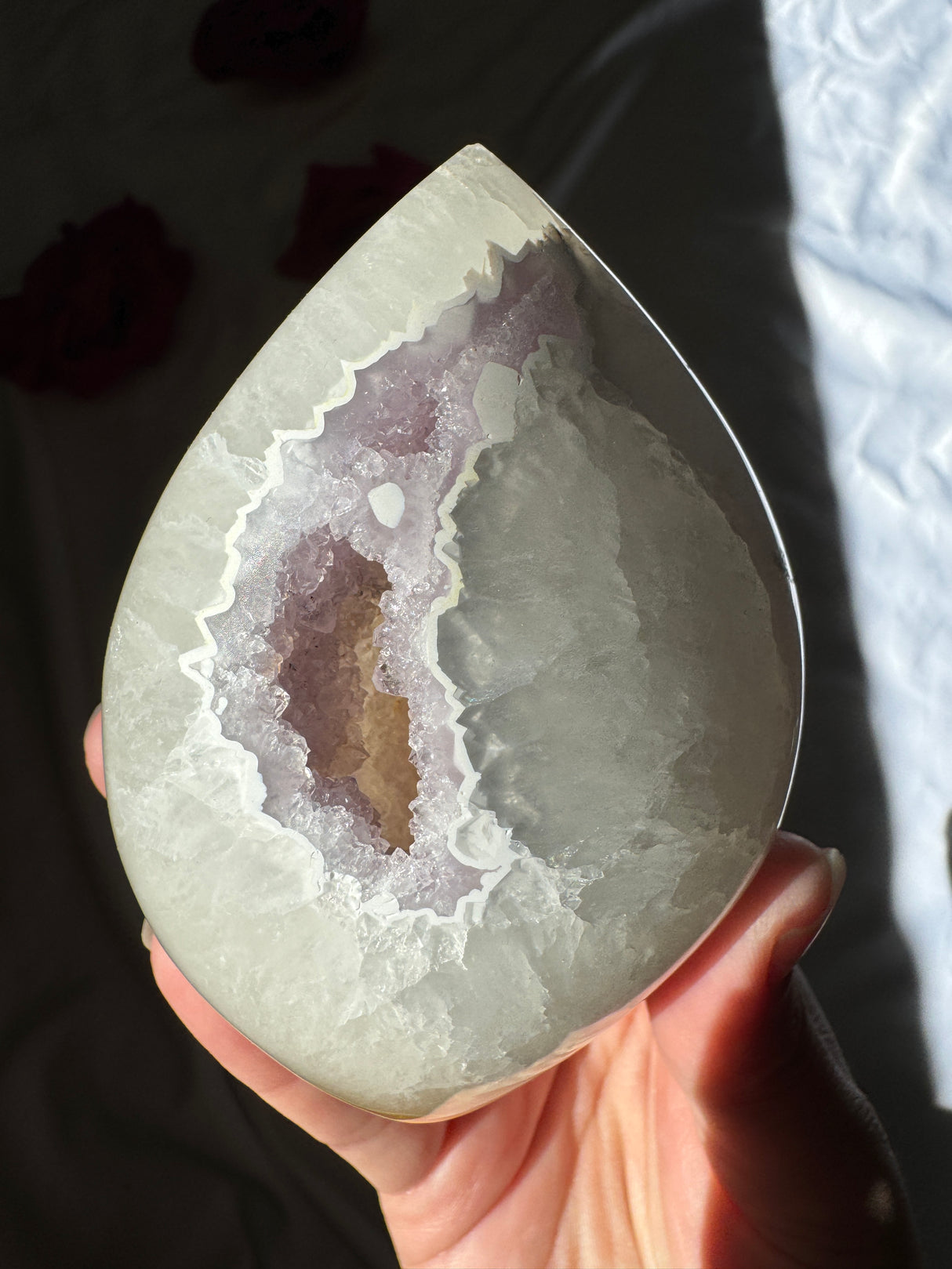 Agate Quartz x Amethyst Flame