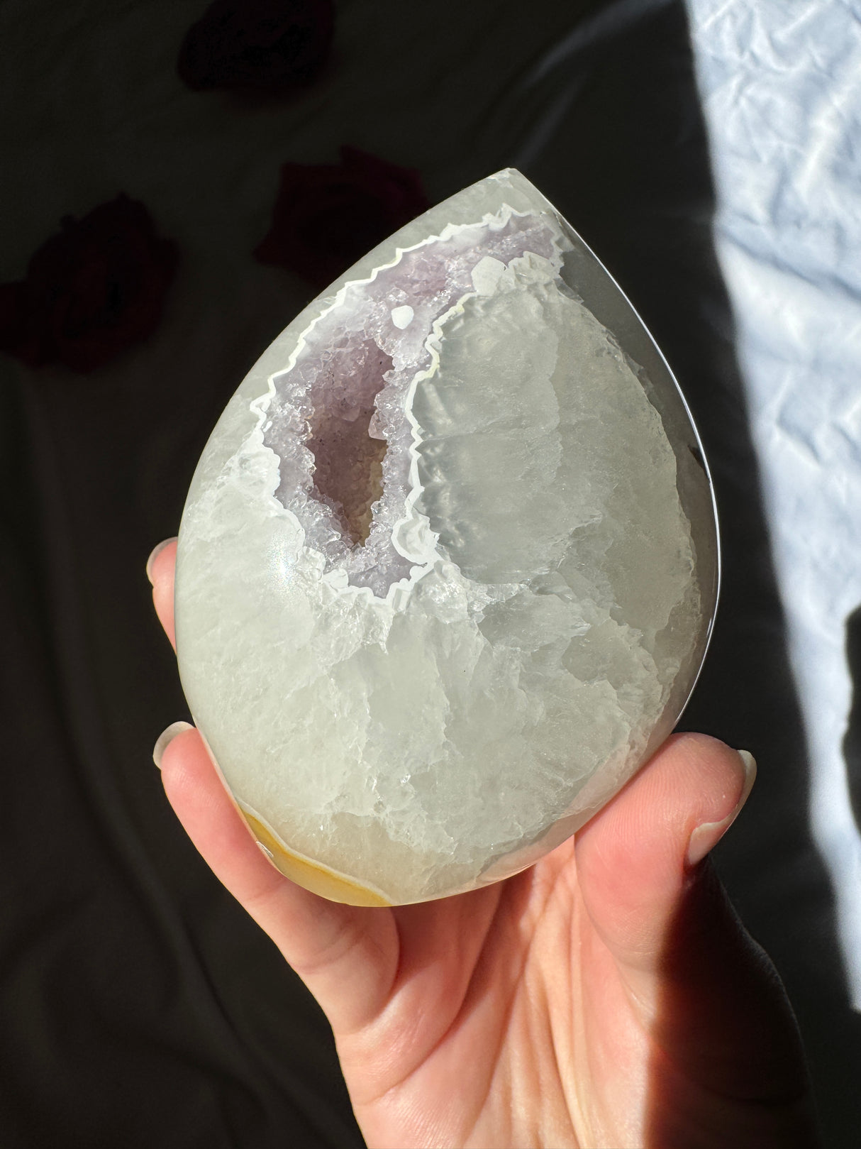 Agate Quartz x Amethyst Flame