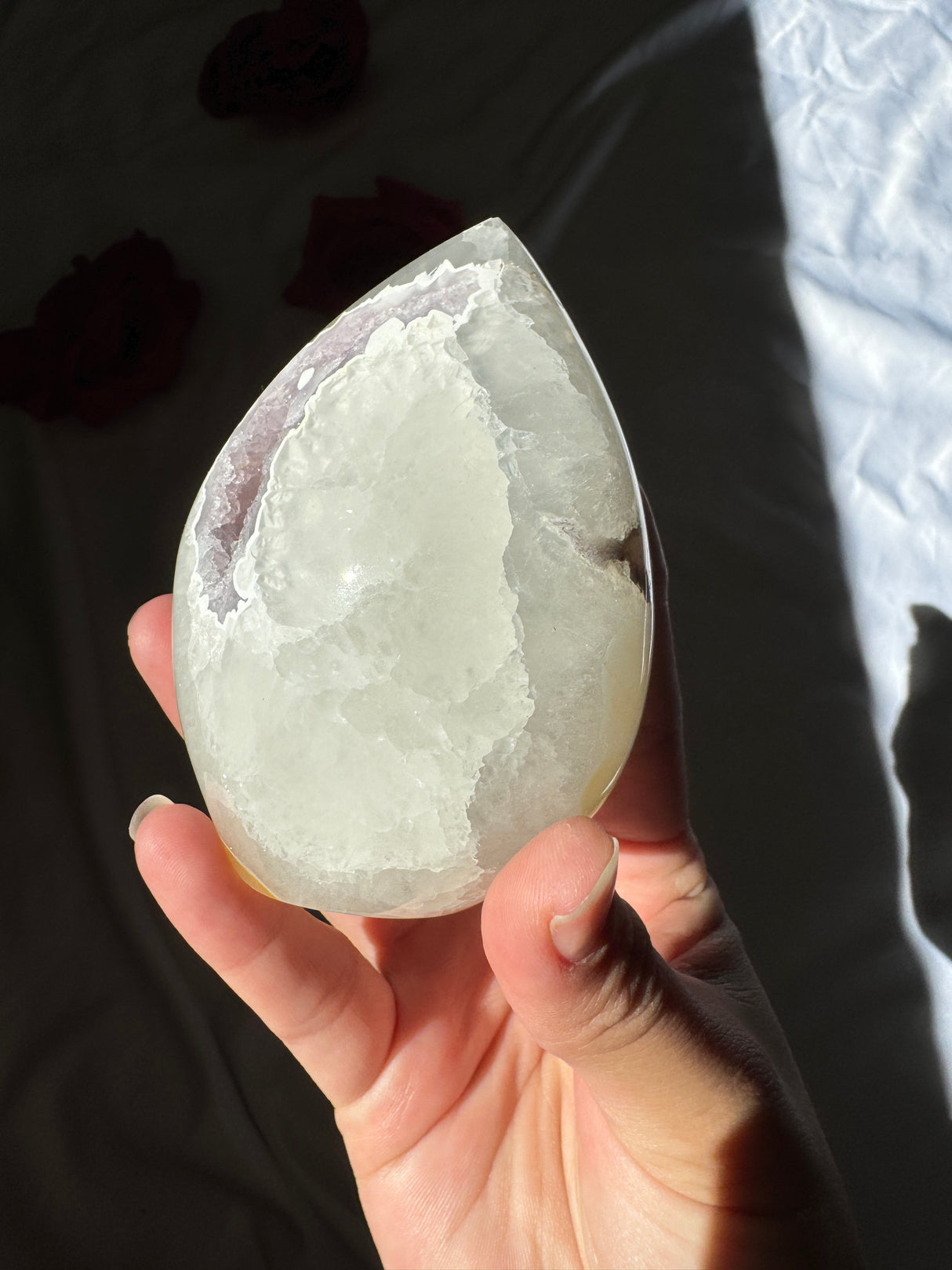 Agate Quartz x Amethyst Flame