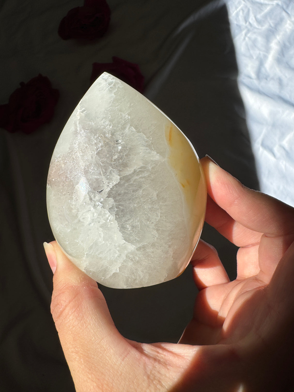 Agate Quartz x Amethyst Flame