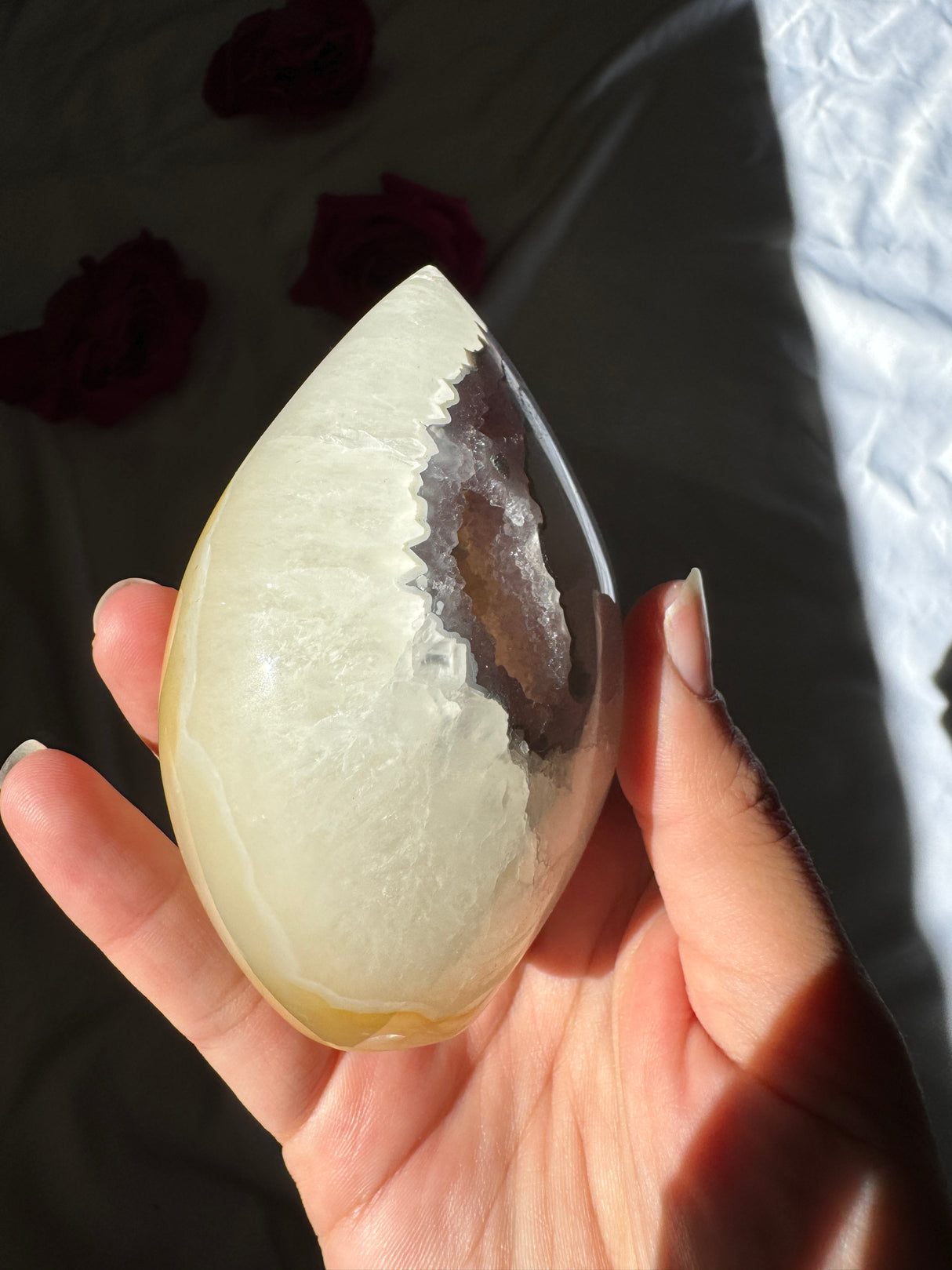 Agate Quartz x Amethyst Flame