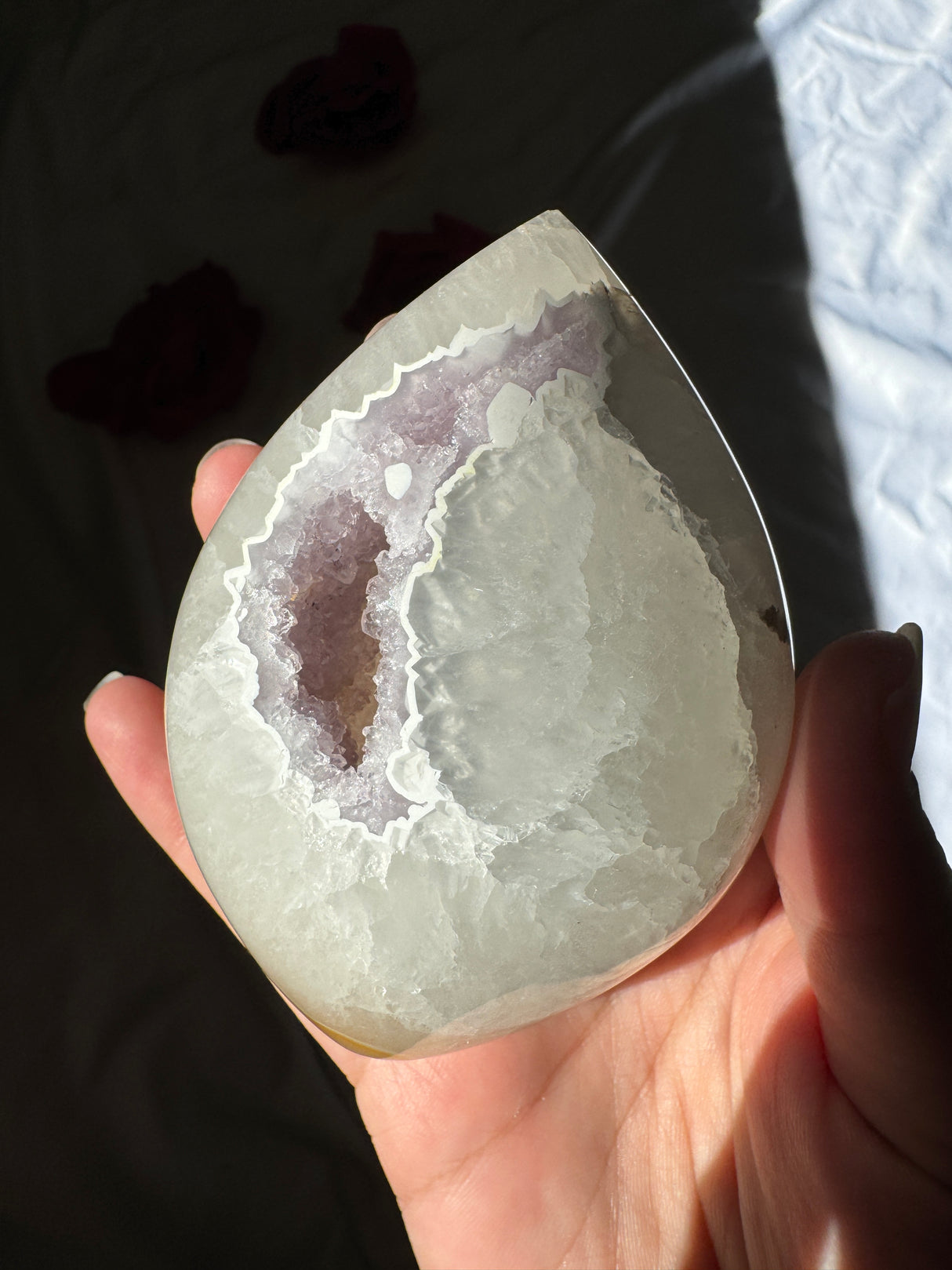 Agate Quartz x Amethyst Flame